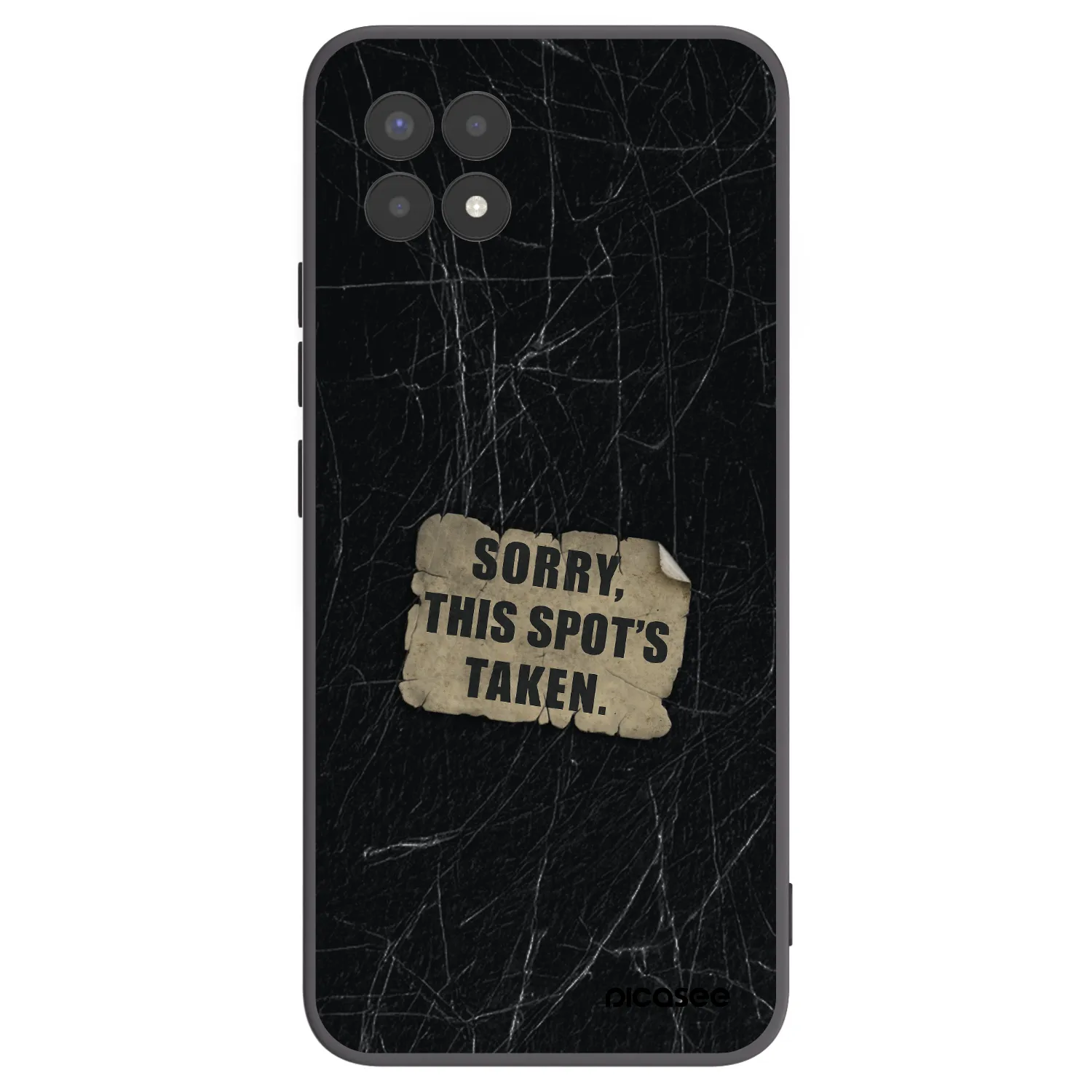 Picasee silikonový černý obal pro Realme 8i - SORRY