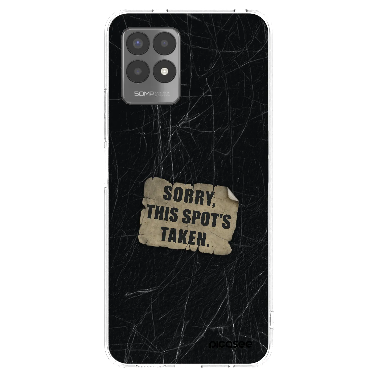 Picasee silikonový průhledný obal pro Realme 8i - SORRY