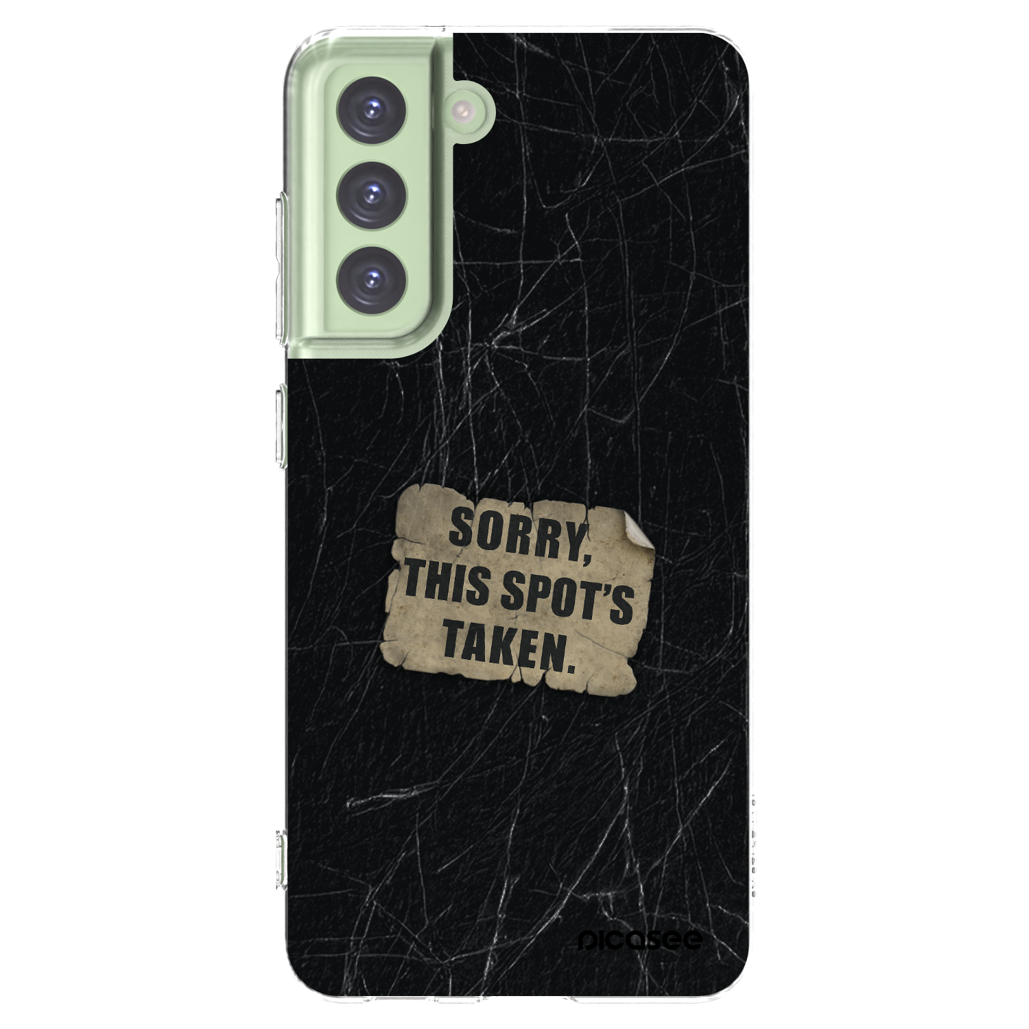 Picasee silikonový průhledný obal pro Samsung Galaxy S21 FE 5G - SORRY