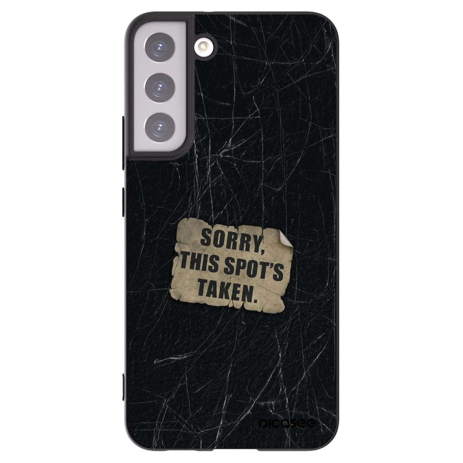 Picasee silikonový černý obal pro Samsung Galaxy S22+ 5G - SORRY