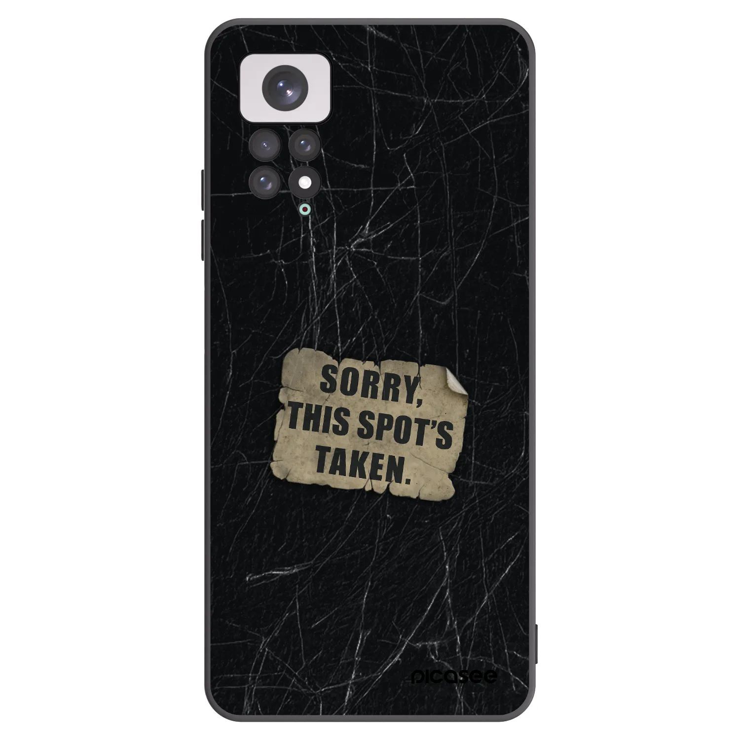 Picasee silikonový černý obal pro Xiaomi Redmi Note 11 - SORRY