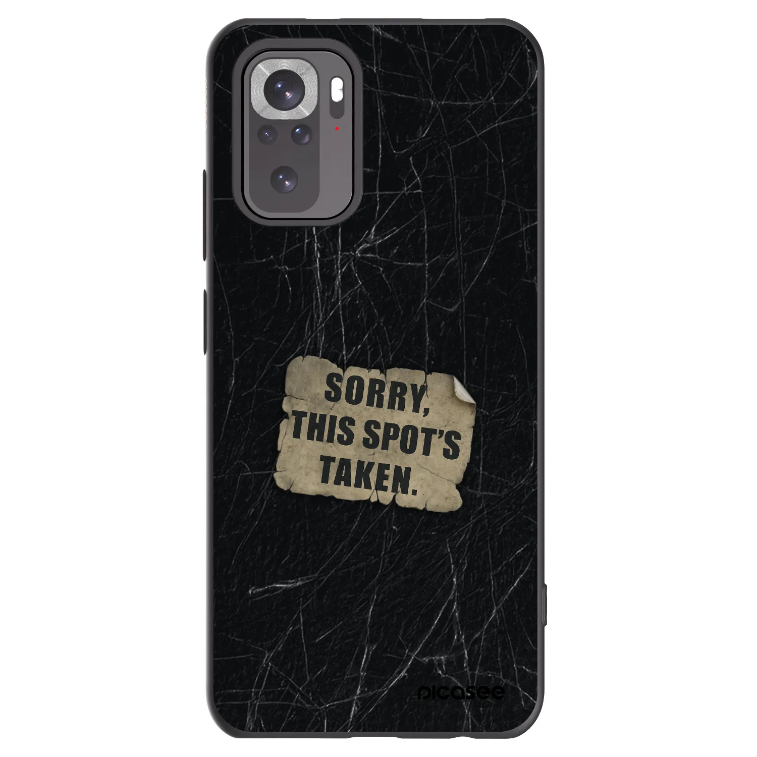 Picasee silikonový černý obal pro Xiaomi Redmi Note 11S 4G - SORRY