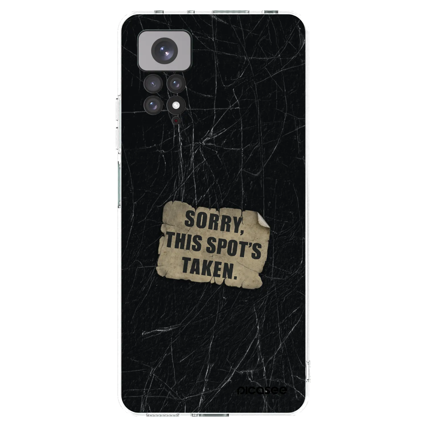 Picasee silikonový průhledný obal pro Xiaomi Redmi Note 11S 4G - SORRY