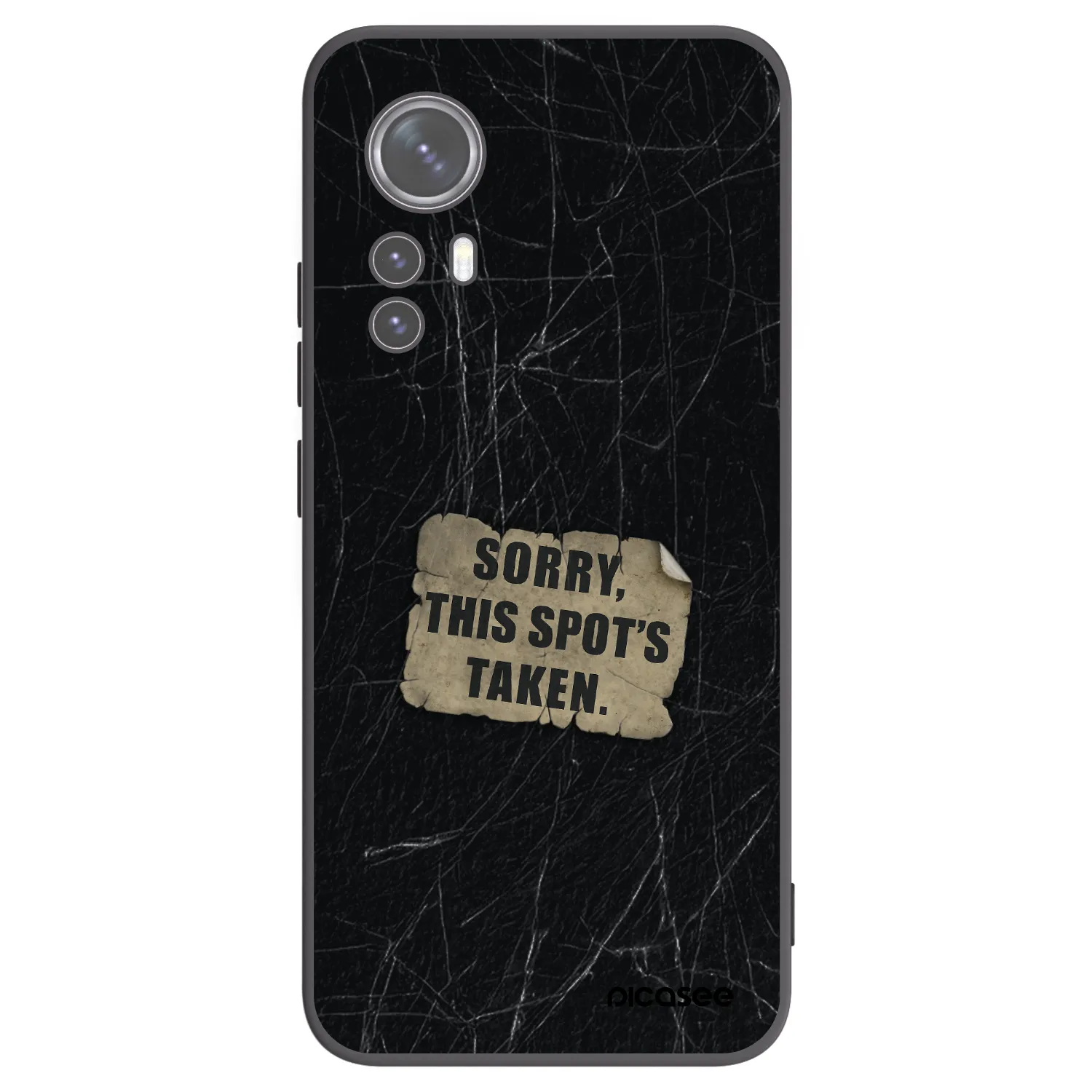 Picasee silikonový černý obal pro Xiaomi 12 - SORRY