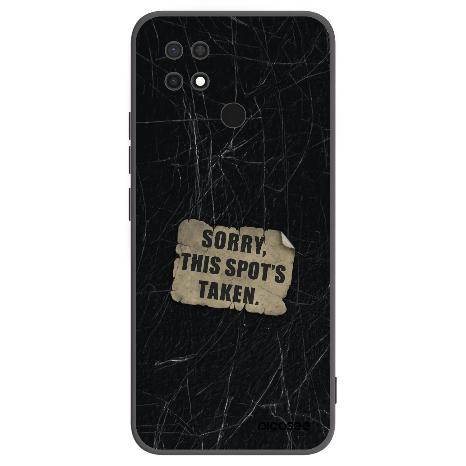 Picasee silikonový černý obal pro Xiaomi Redmi 10C - SORRY