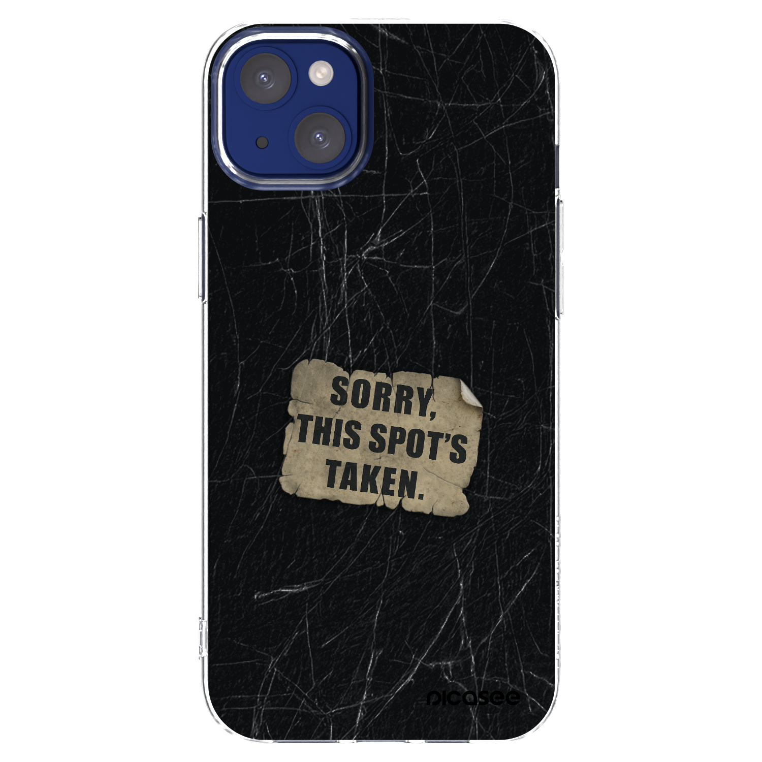 Picasee silikonový průhledný obal pro Apple iPhone 14 Plus - SORRY