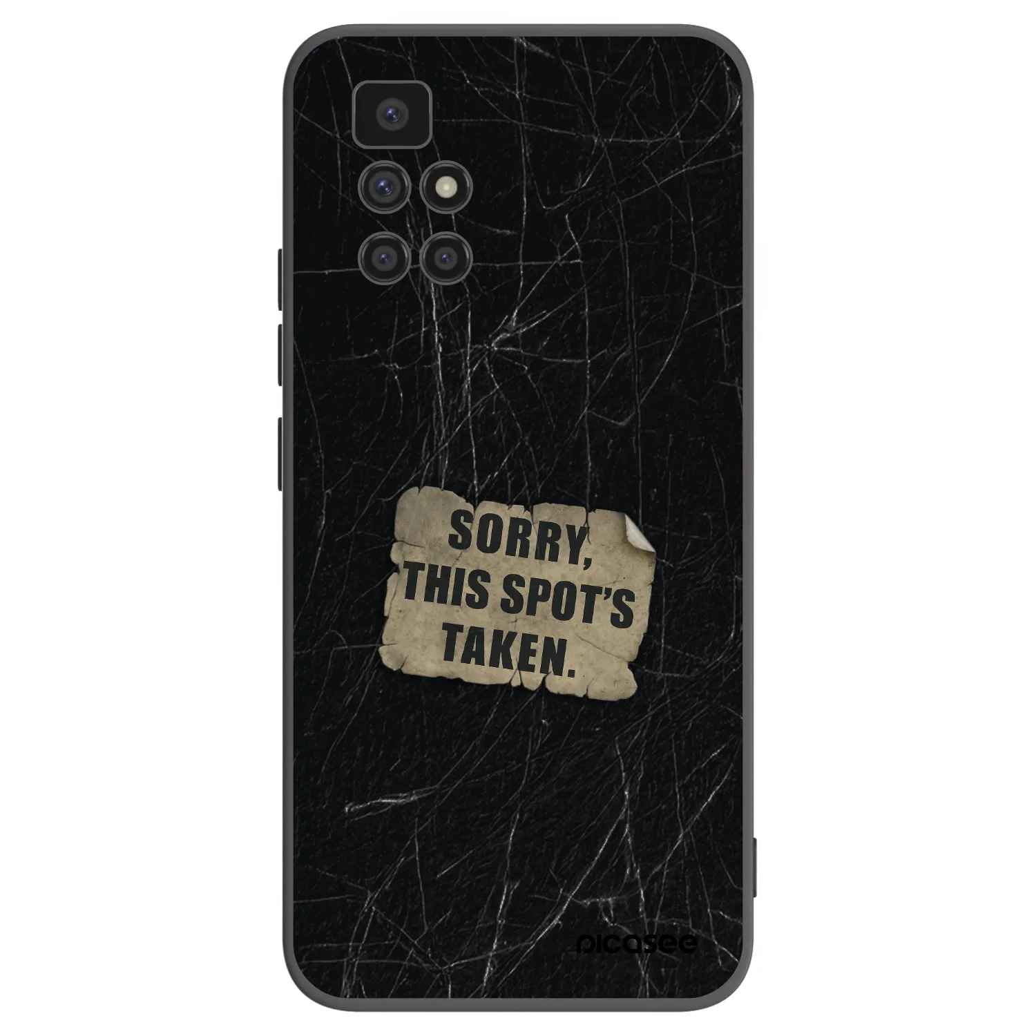 Picasee silikonový černý obal pro Xiaomi Redmi 10 (2022) - SORRY