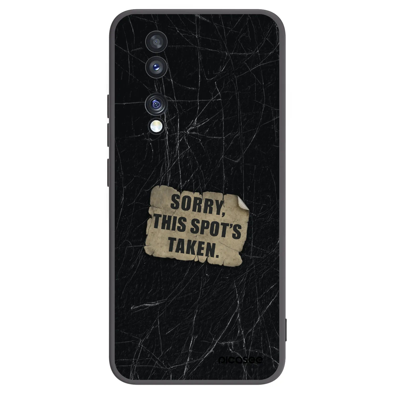 Picasee silikonový černý obal pro Honor 70 - SORRY