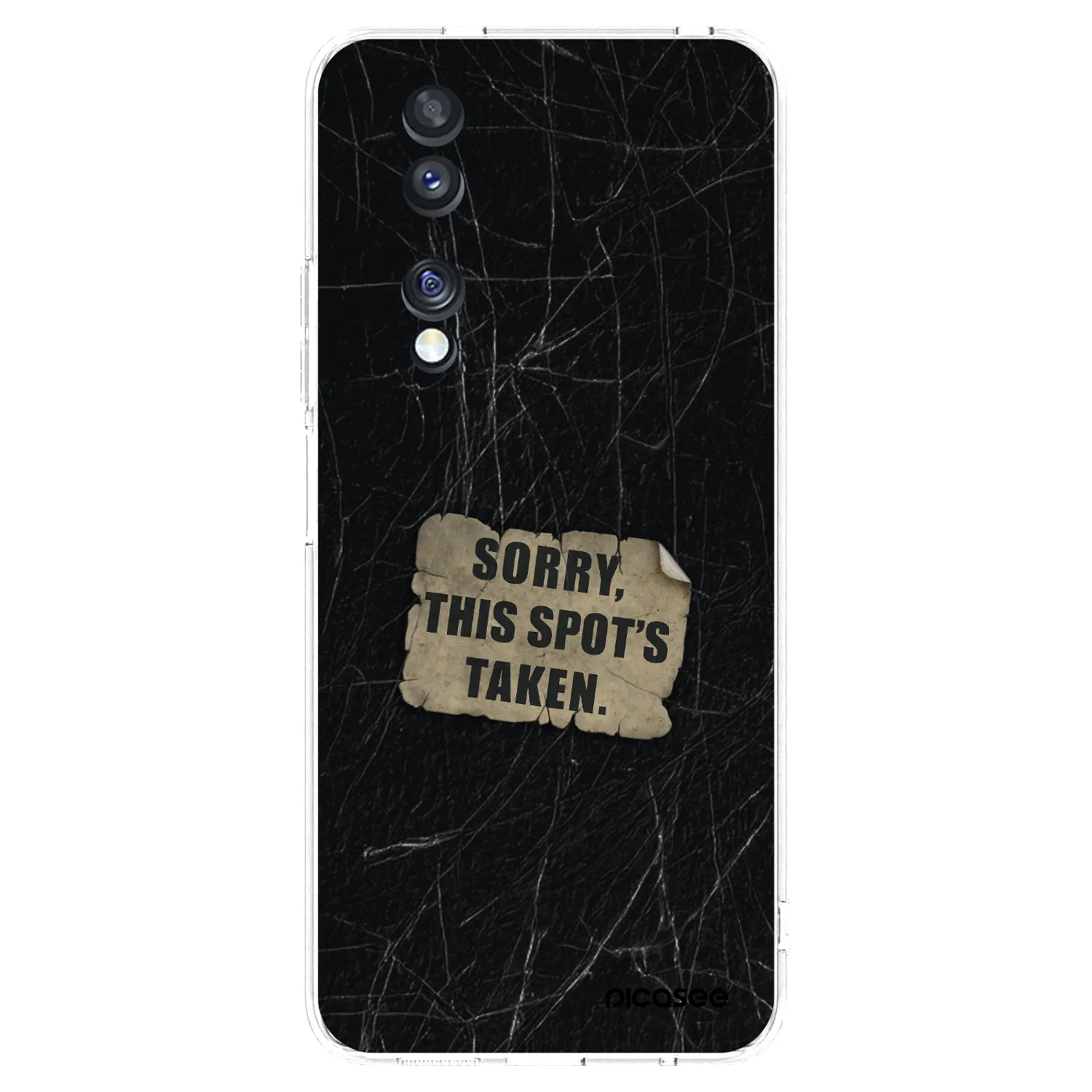 Picasee silikonový průhledný obal pro Honor 70 - SORRY