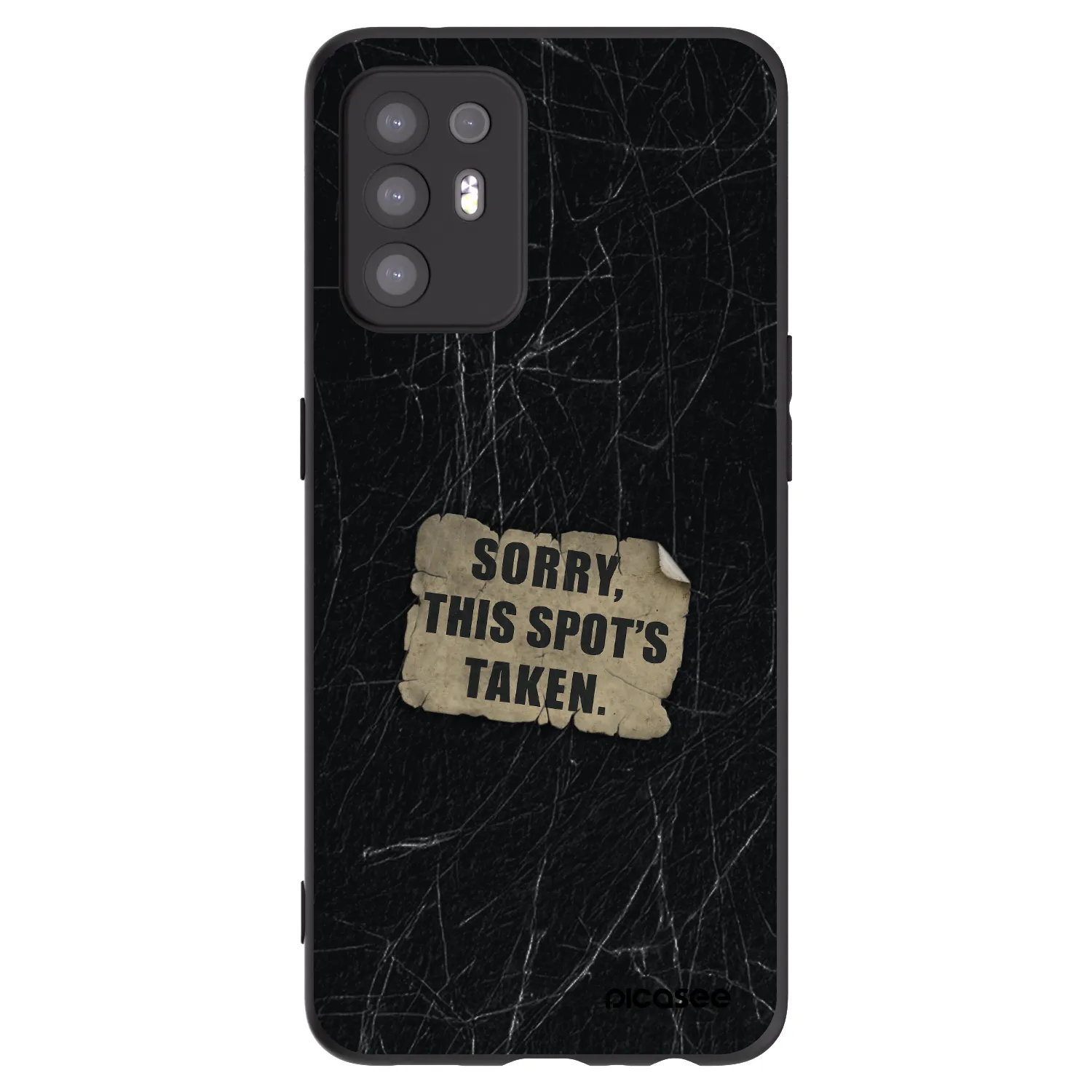 Picasee silikonový černý obal pro OPPO A94 5G - SORRY