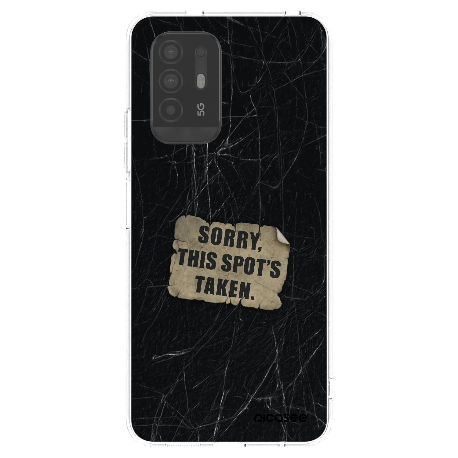 Picasee silikonový průhledný obal pro OPPO A94 5G - SORRY