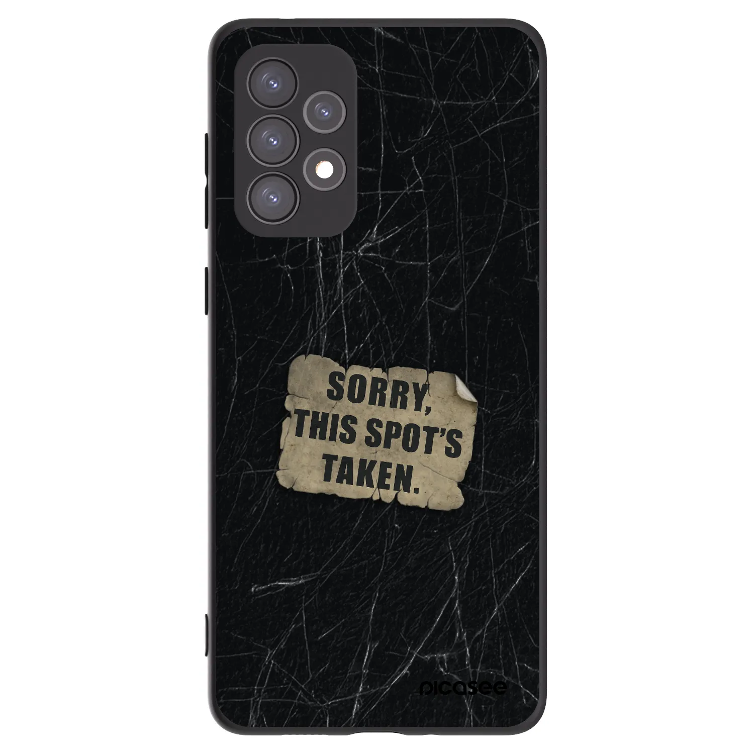 Picasee silikonový černý obal pro Samsung Galaxy A73 5G - SORRY