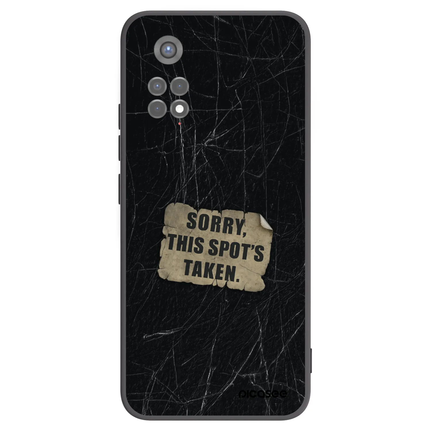 Picasee silikonový černý obal pro Xiaomi Redmi Note 11S 5G - SORRY