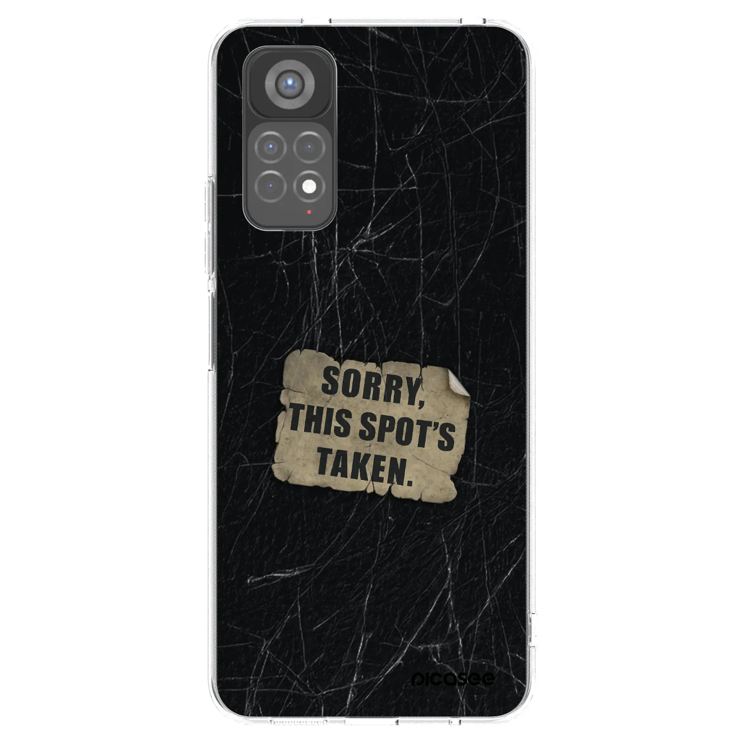 Picasee silikonový průhledný obal pro Xiaomi Redmi Note 11S 5G - SORRY