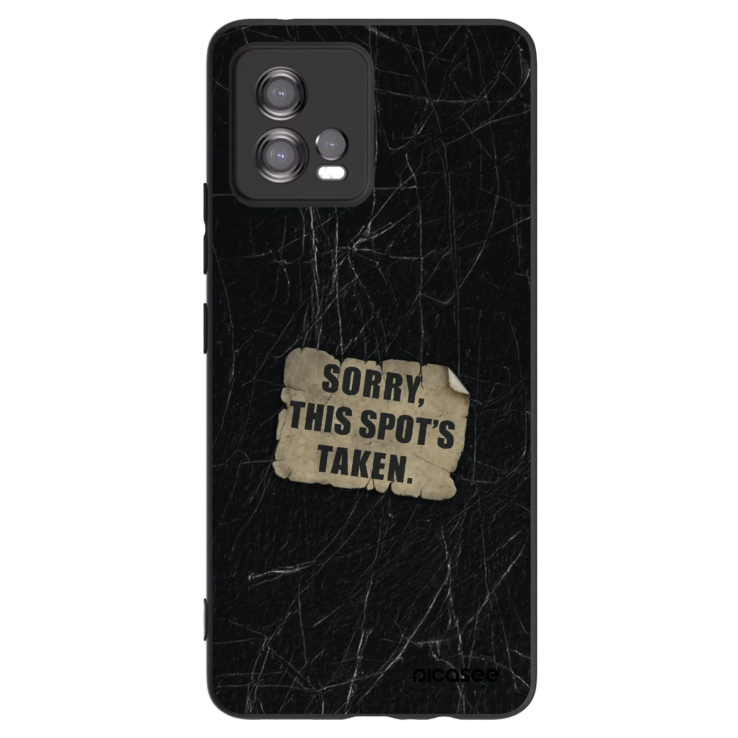 Picasee silikonový černý obal pro Motorola Moto G72 - SORRY