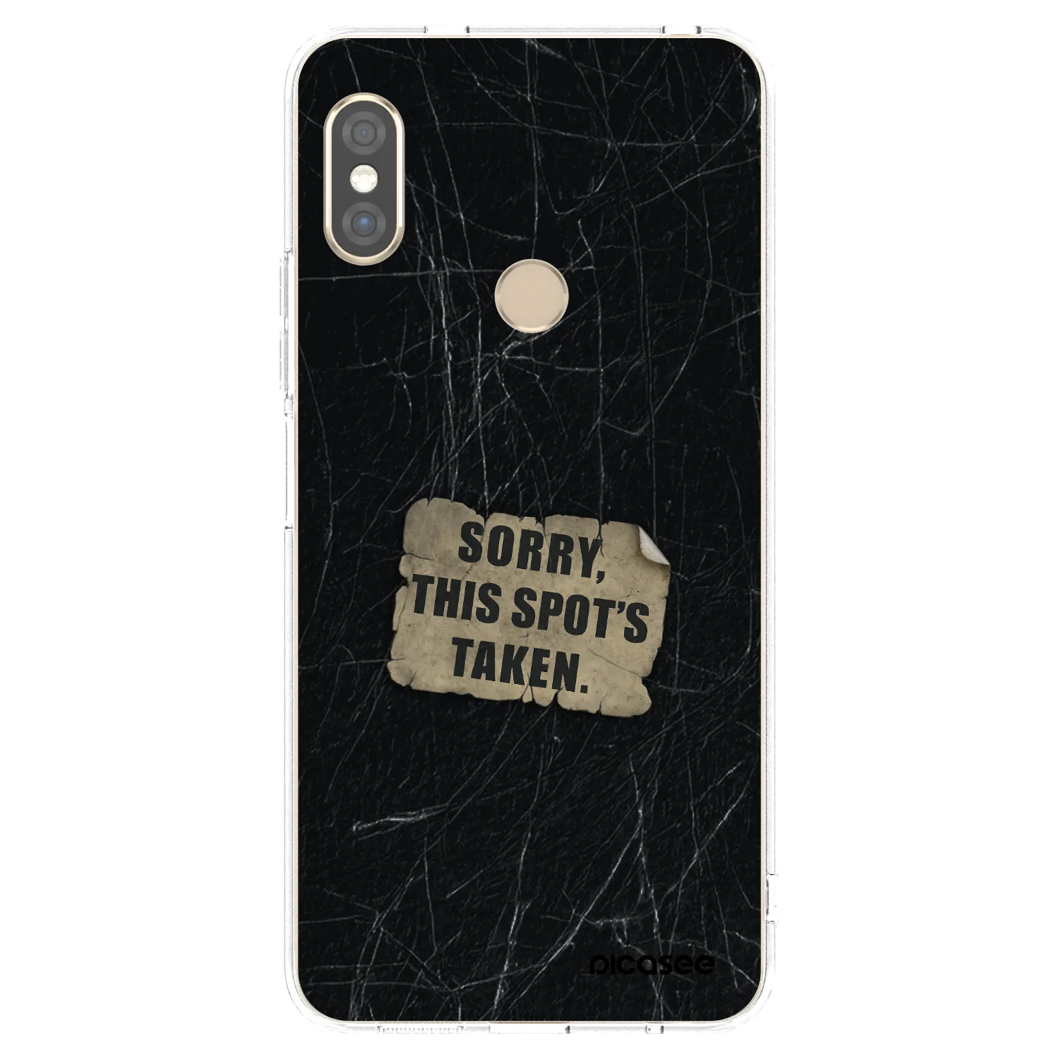 Picasee silikonový průhledný obal pro Xiaomi Redmi Note 5 Global - SORRY