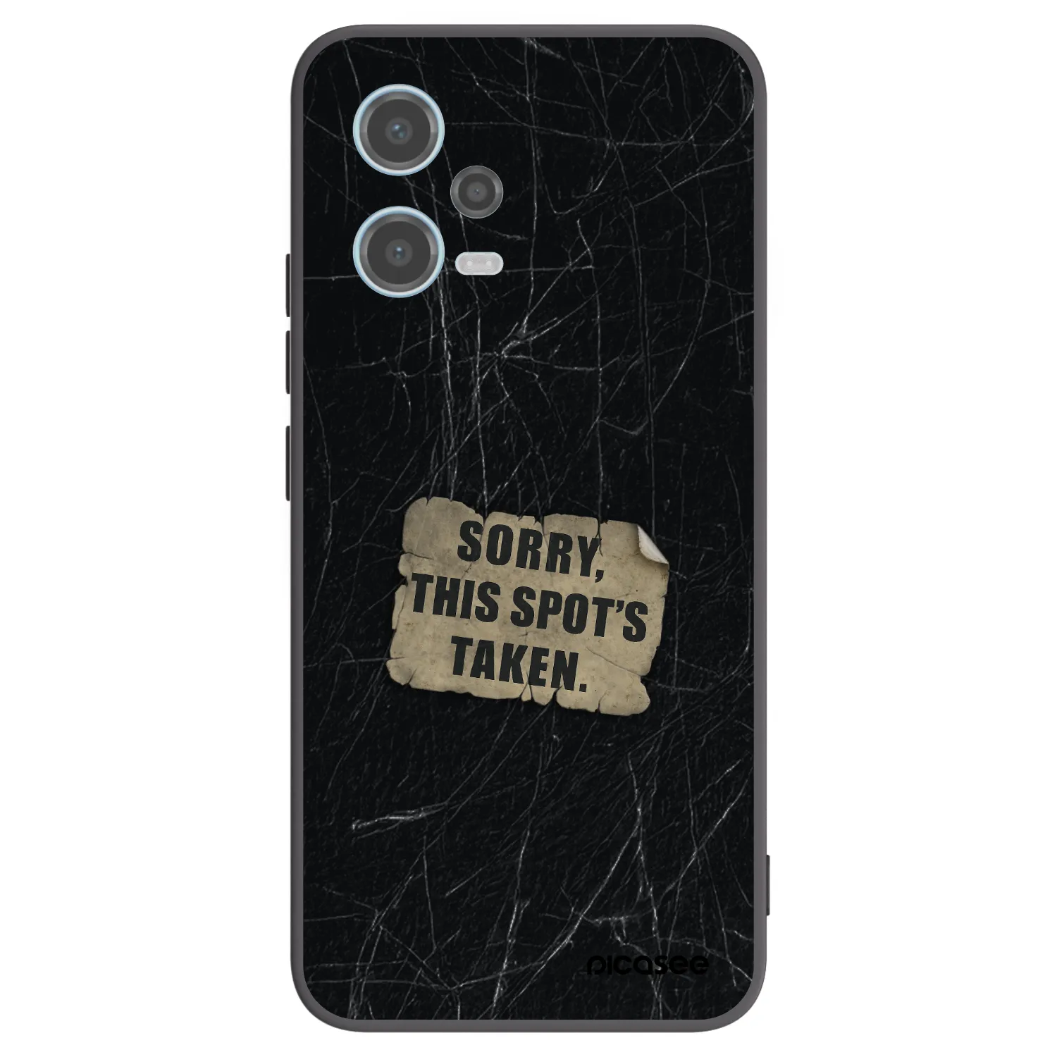 Picasee silikonový černý obal pro Xiaomi Redmi Note 12 5G - SORRY