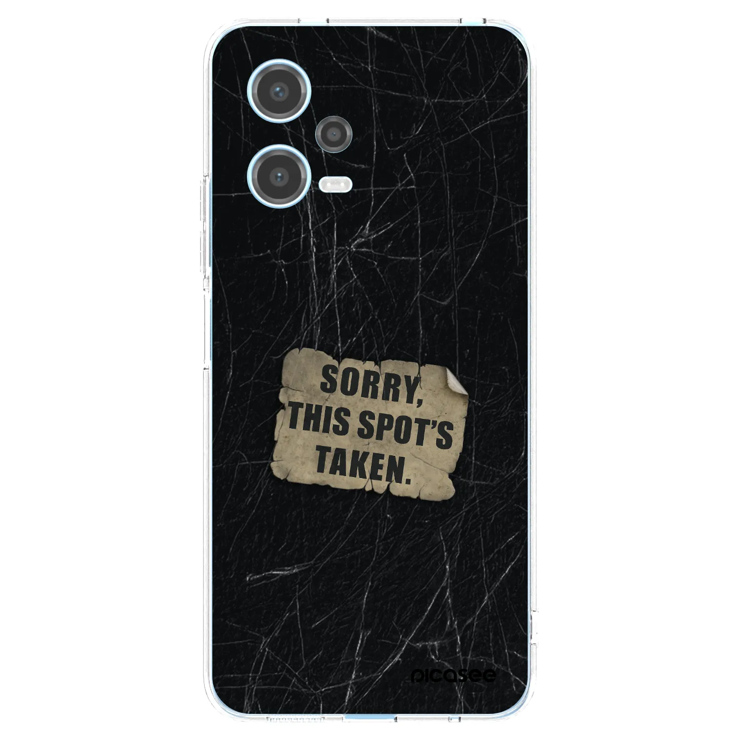 Picasee silikonový průhledný obal pro Xiaomi Redmi Note 12 5G - SORRY