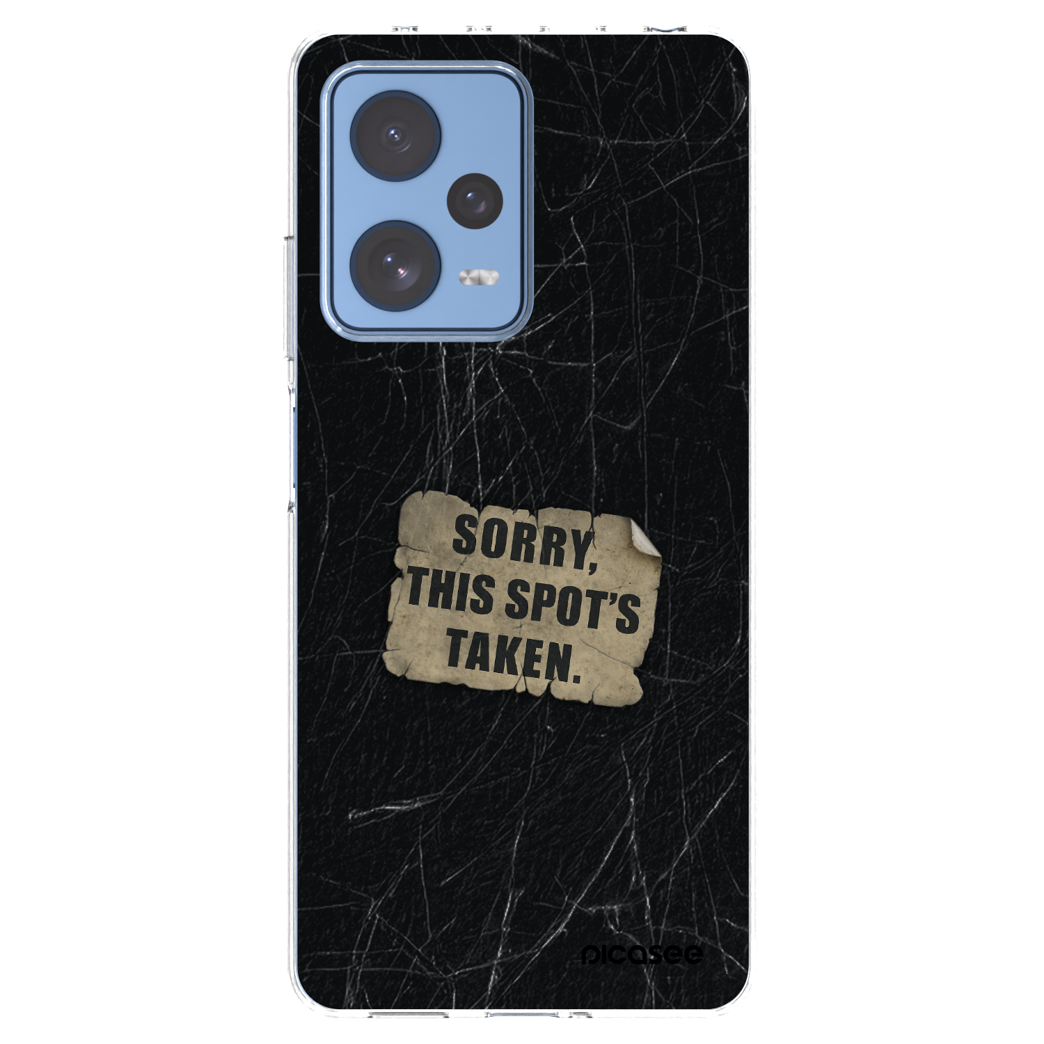 Picasee silikonový průhledný obal pro Xiaomi Redmi Note 12 Pro 5G - SORRY