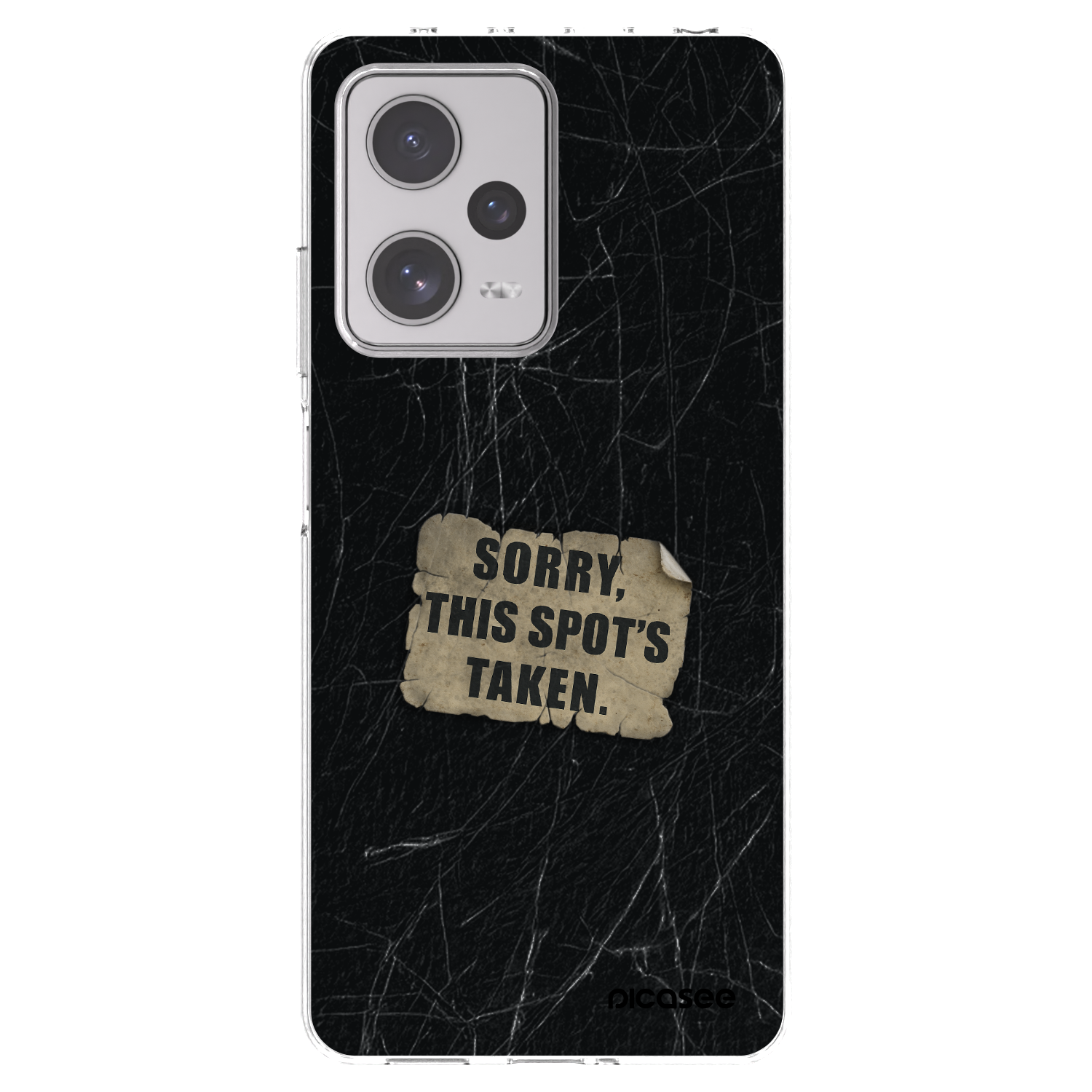 Picasee silikonový průhledný obal pro Xiaomi Redmi Note 12 Pro+ 5G - SORRY