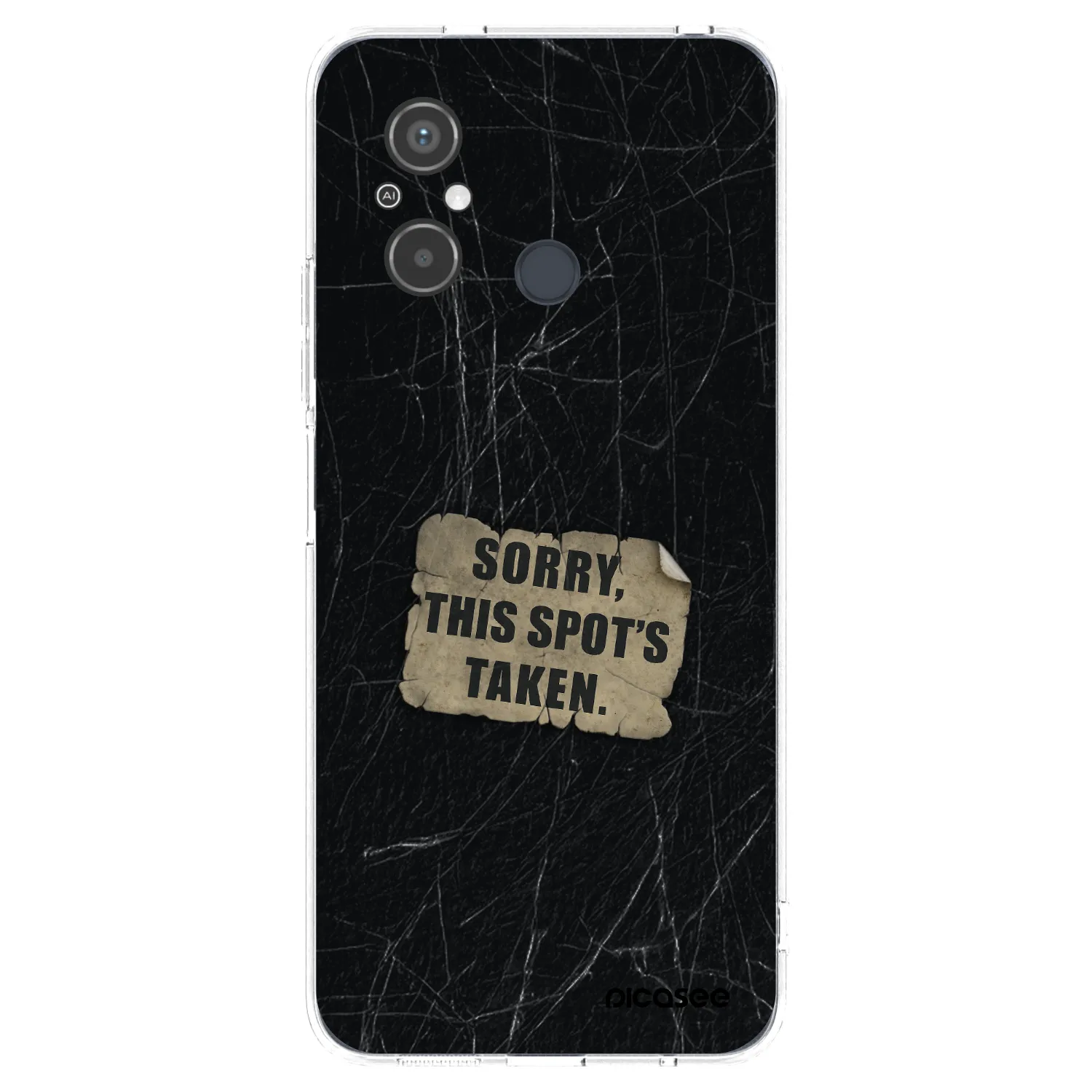 Picasee silikonový průhledný obal pro Xiaomi Redmi 12C - SORRY