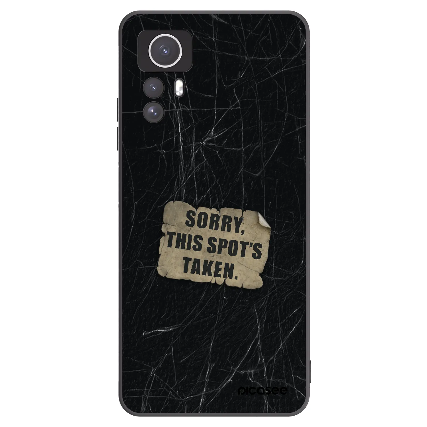 Picasee silikonový černý obal pro Xiaomi Redmi Note 12S - SORRY