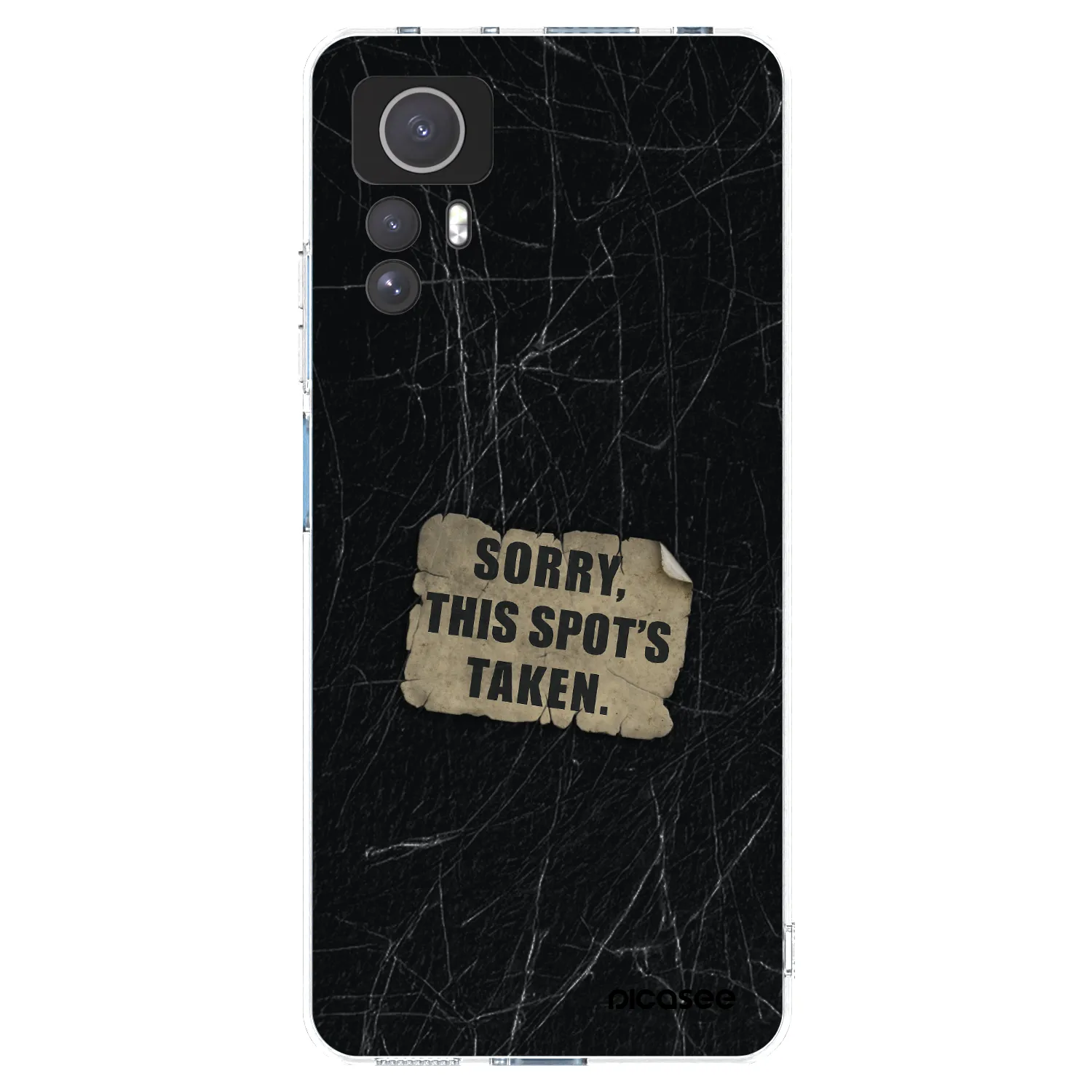Picasee silikonový průhledný obal pro Xiaomi Redmi Note 12S - SORRY