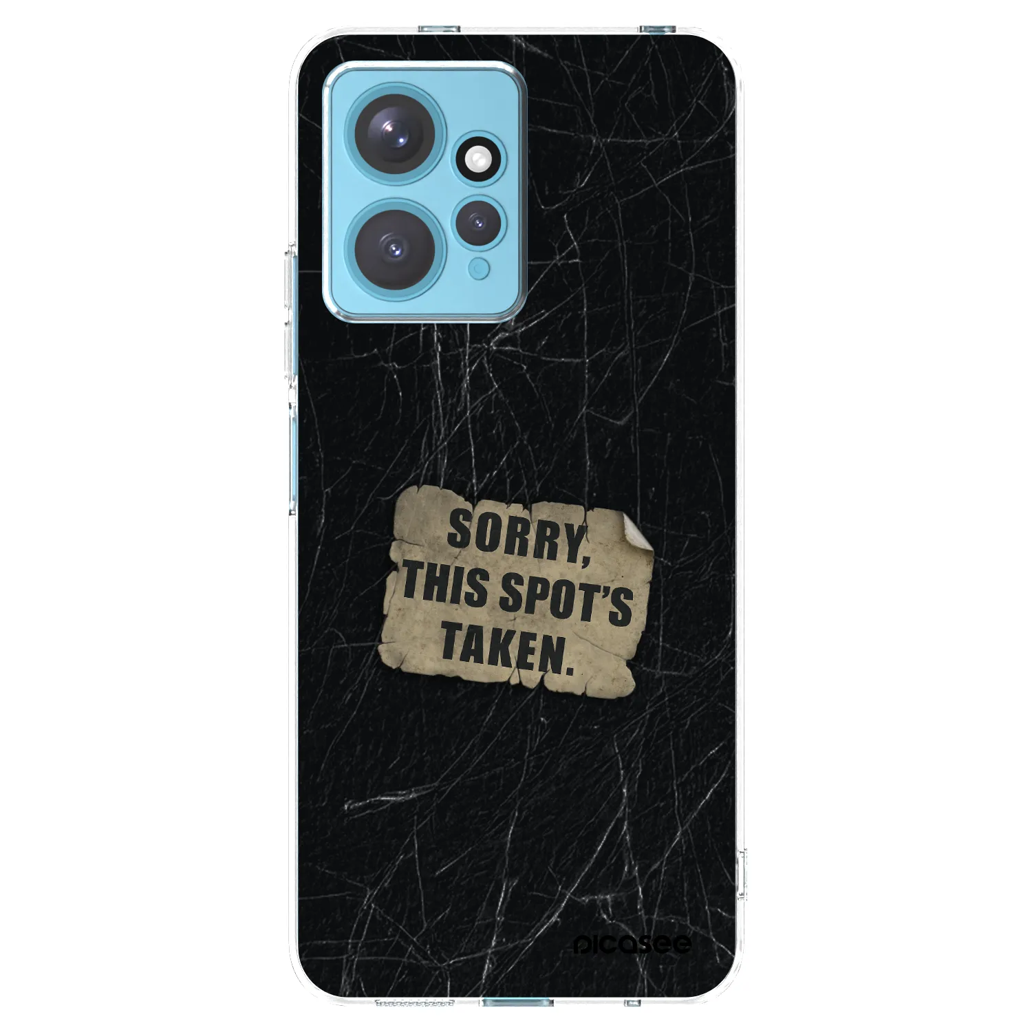 Picasee silikonový průhledný obal pro Xiaomi Redmi Note 12 4G - SORRY