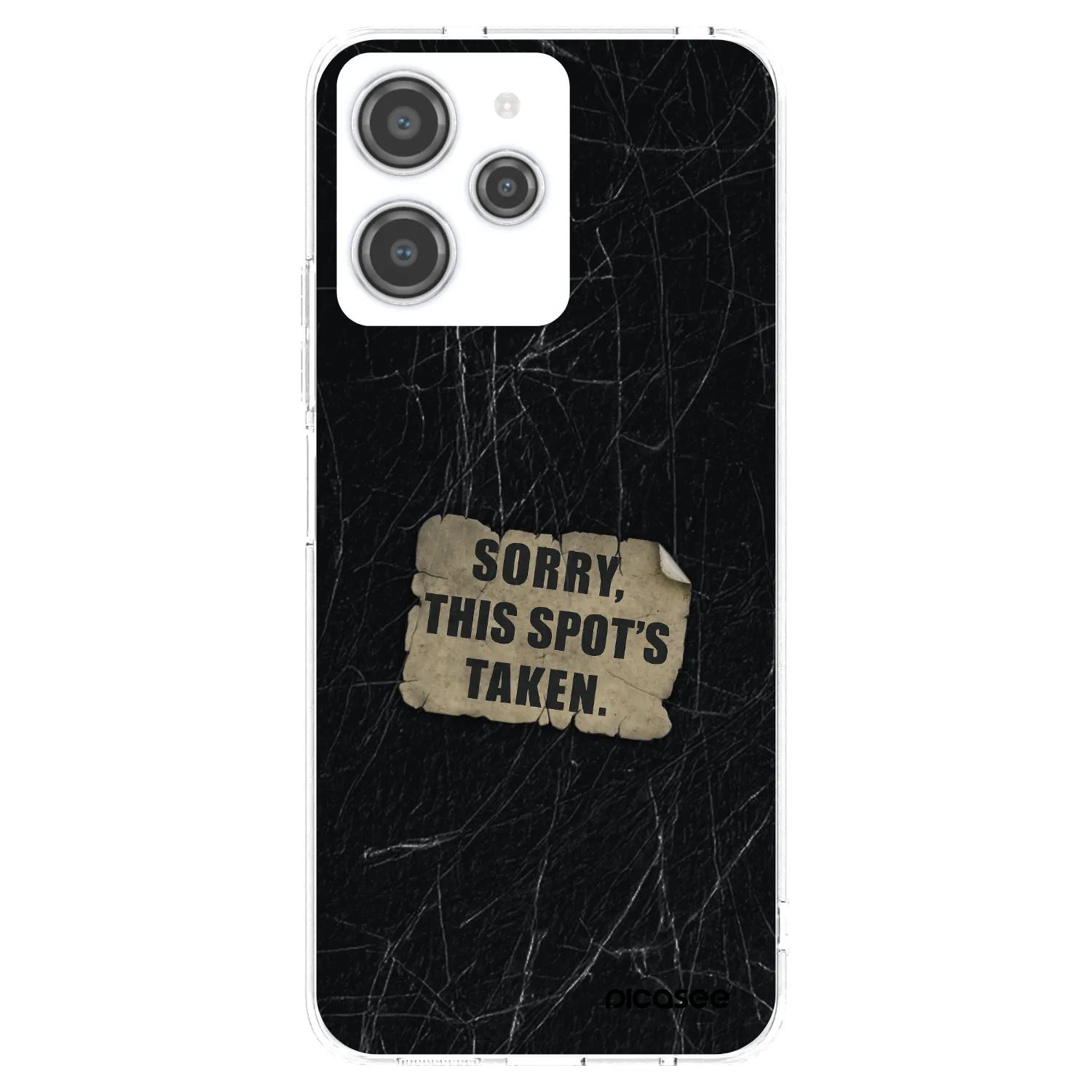 Picasee silikonový průhledný obal pro Xiaomi Redmi 12 4G - SORRY