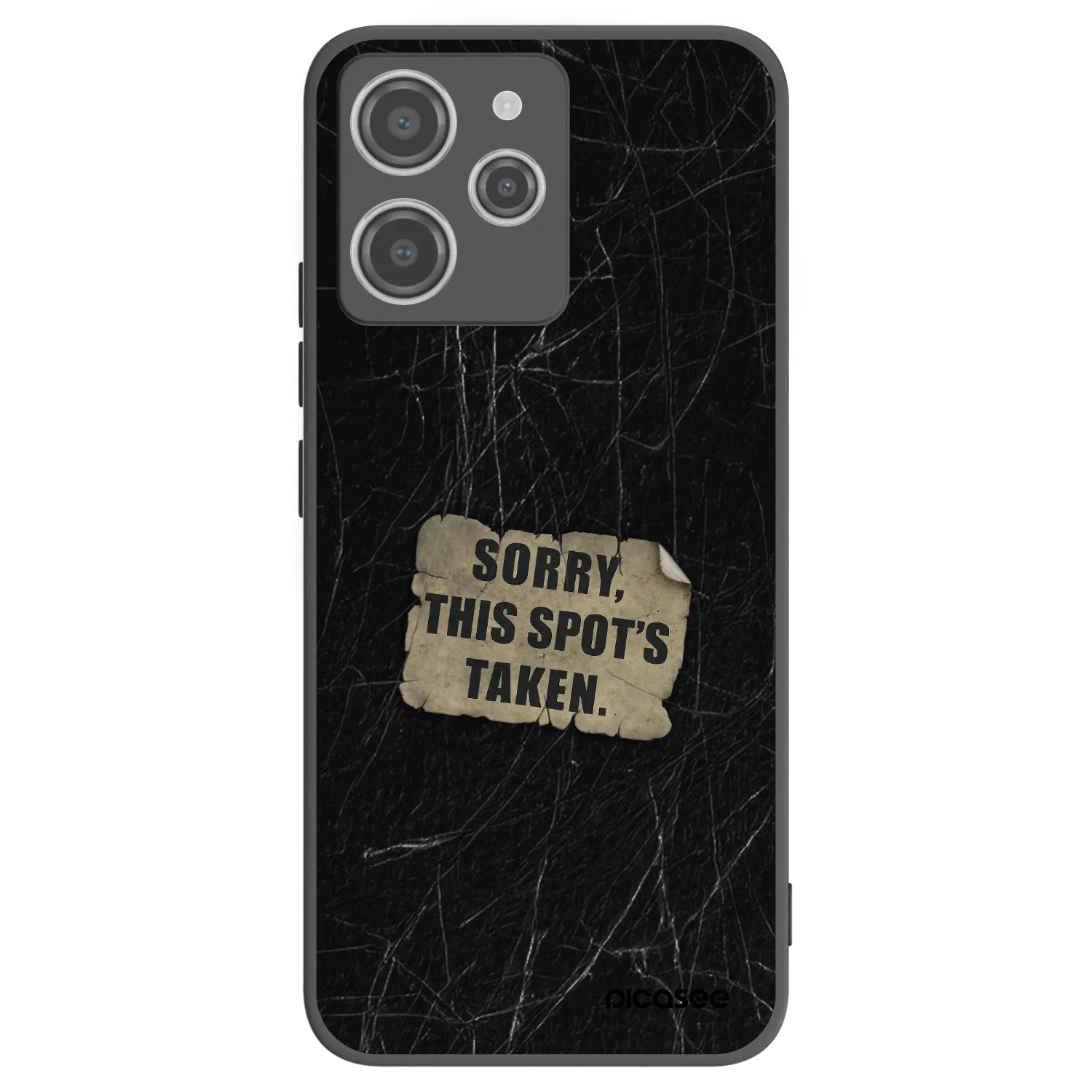 Picasee silikonový černý obal pro Xiaomi Redmi 12 4G - SORRY