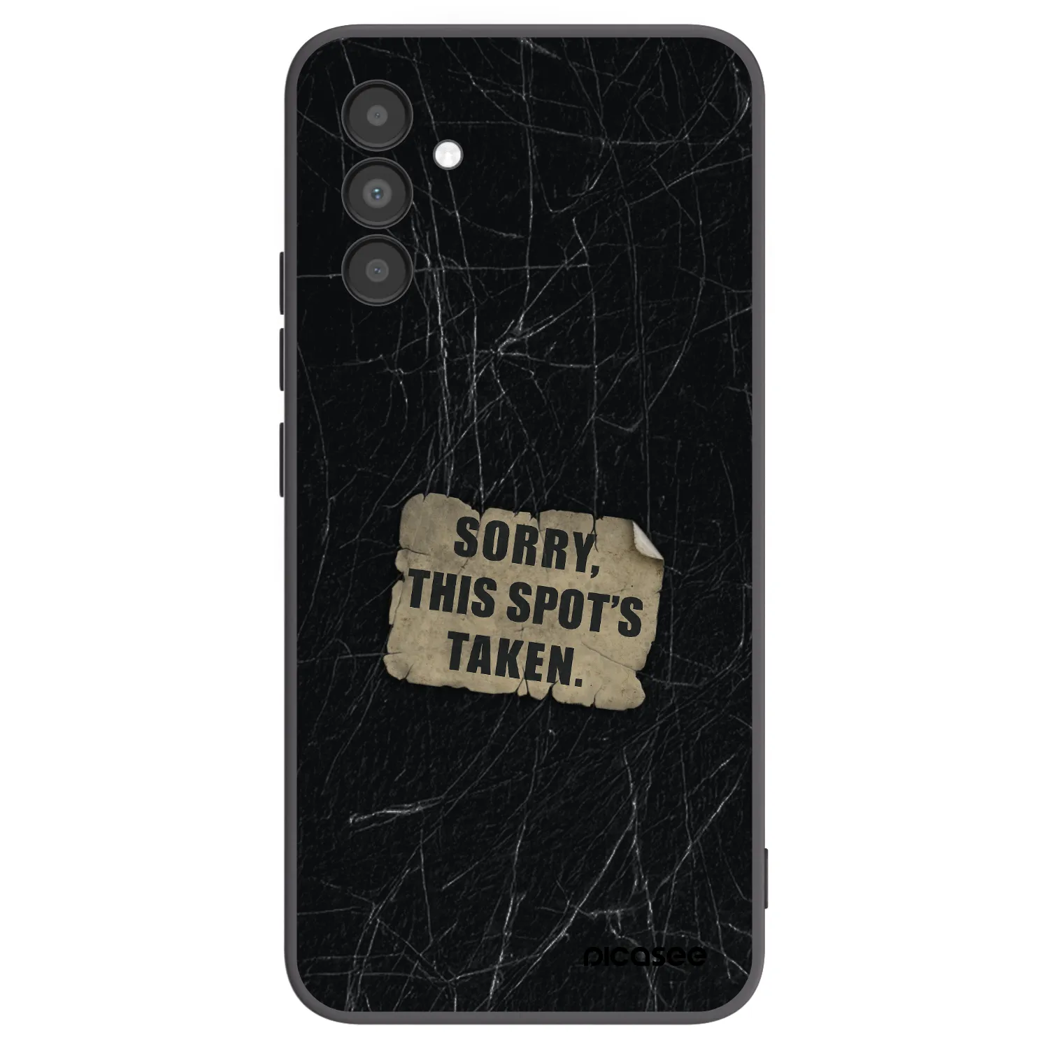 Picasee silikonový černý obal pro Samsung Galaxy A04s A047F - SORRY