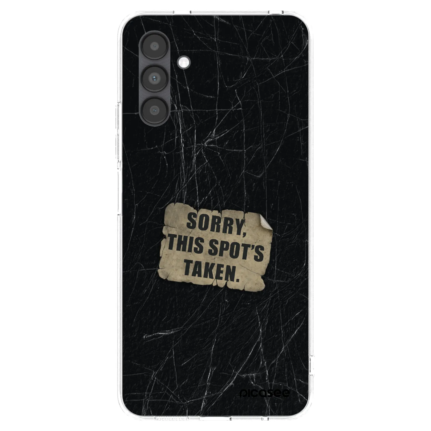 Picasee silikonový průhledný obal pro Samsung Galaxy A04s A047F - SORRY