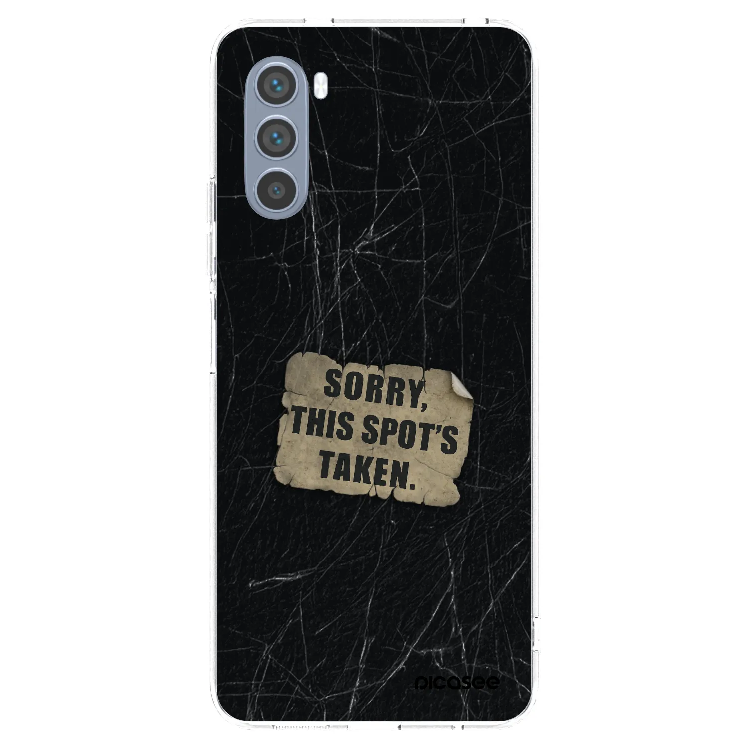 Picasee silikonový průhledný obal pro Motorola Moto G62 - SORRY