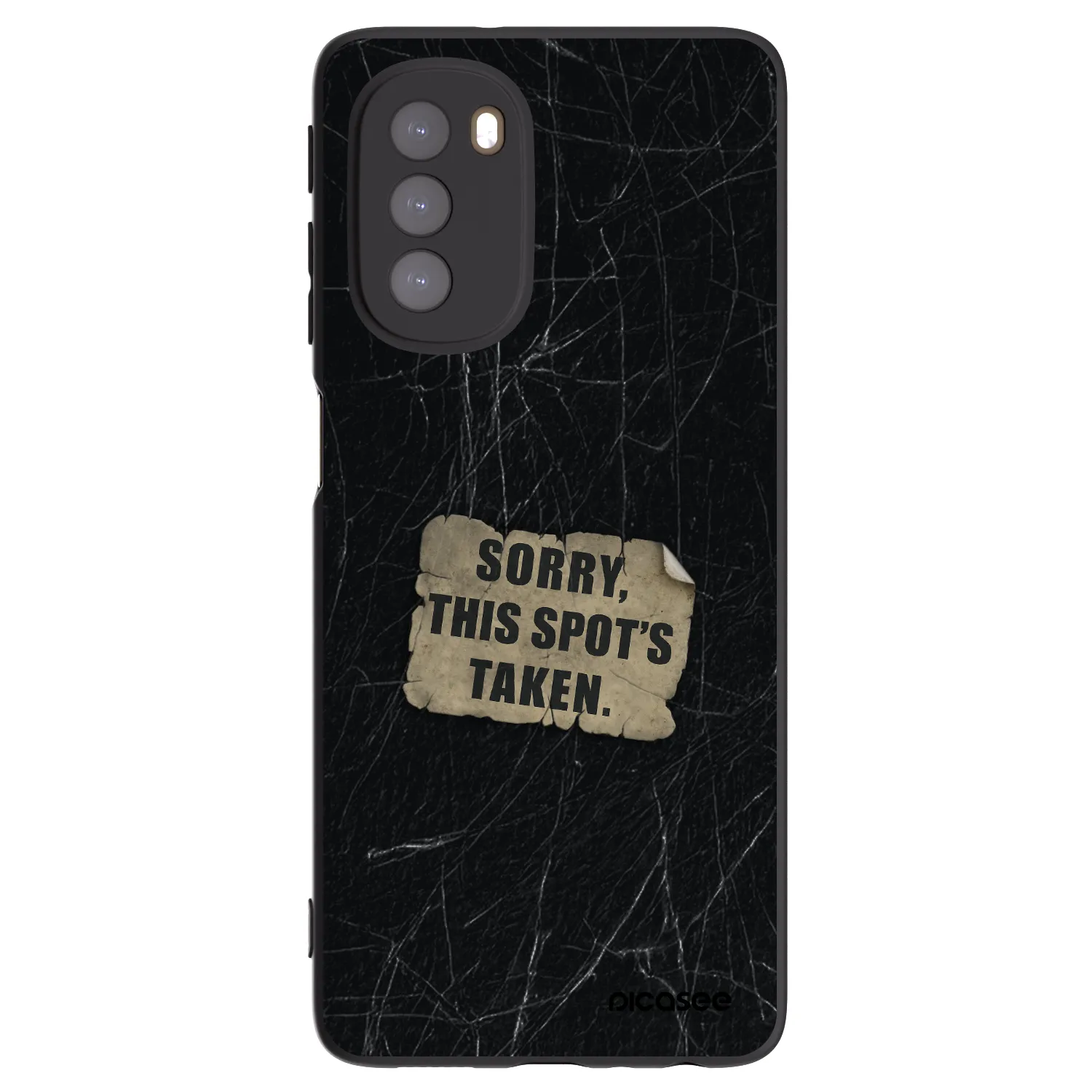 Picasee silikonový černý obal pro Motorola Moto G51 - SORRY