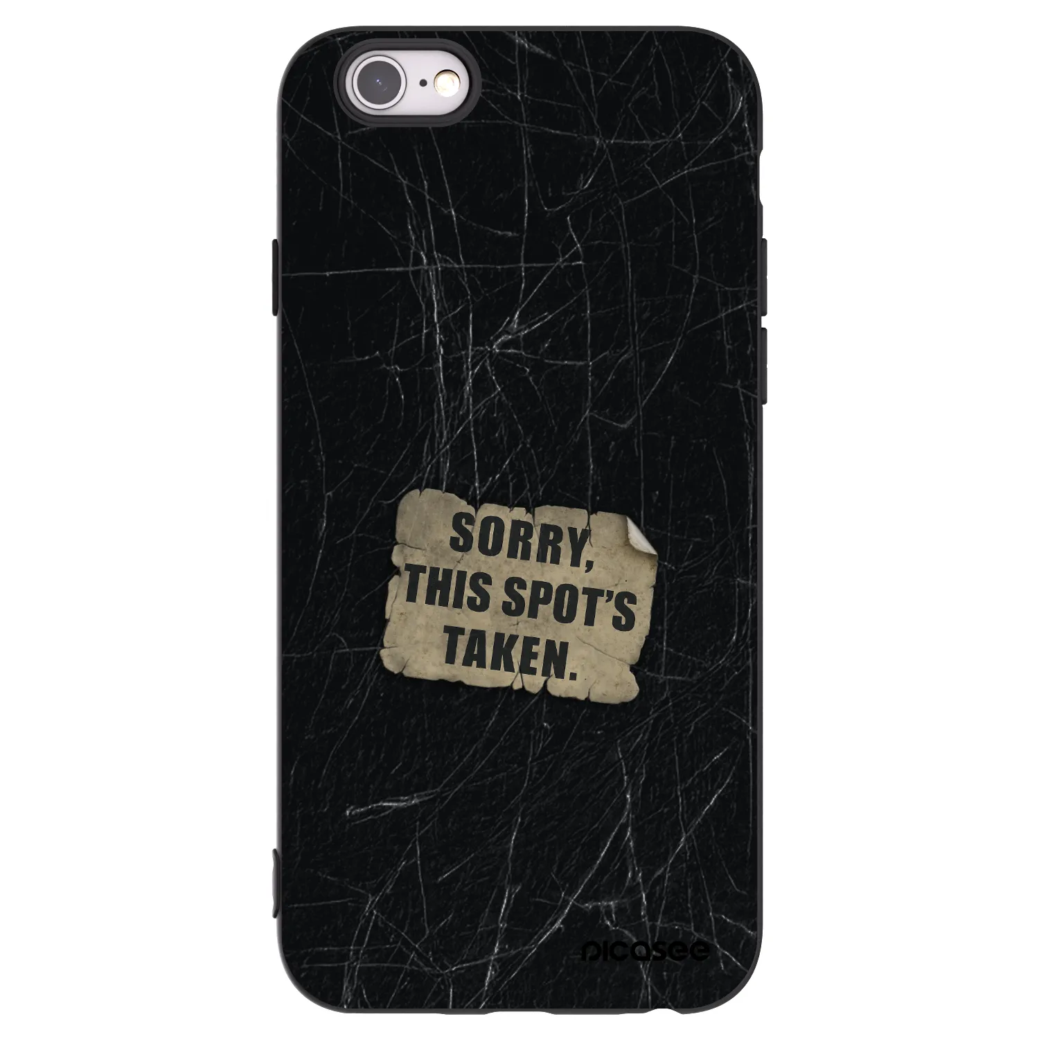 Picasee silikonový černý obal pro Apple iPhone 6/6S - SORRY