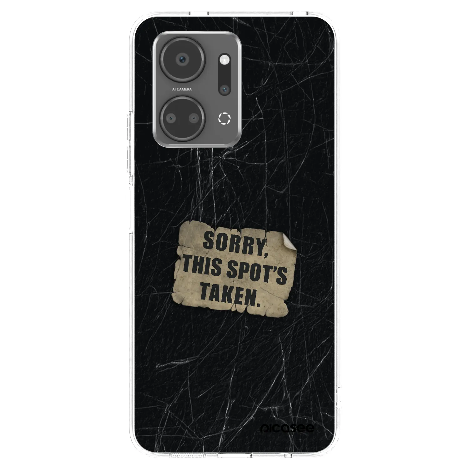 Picasee silikonový průhledný obal pro Honor X7a - SORRY