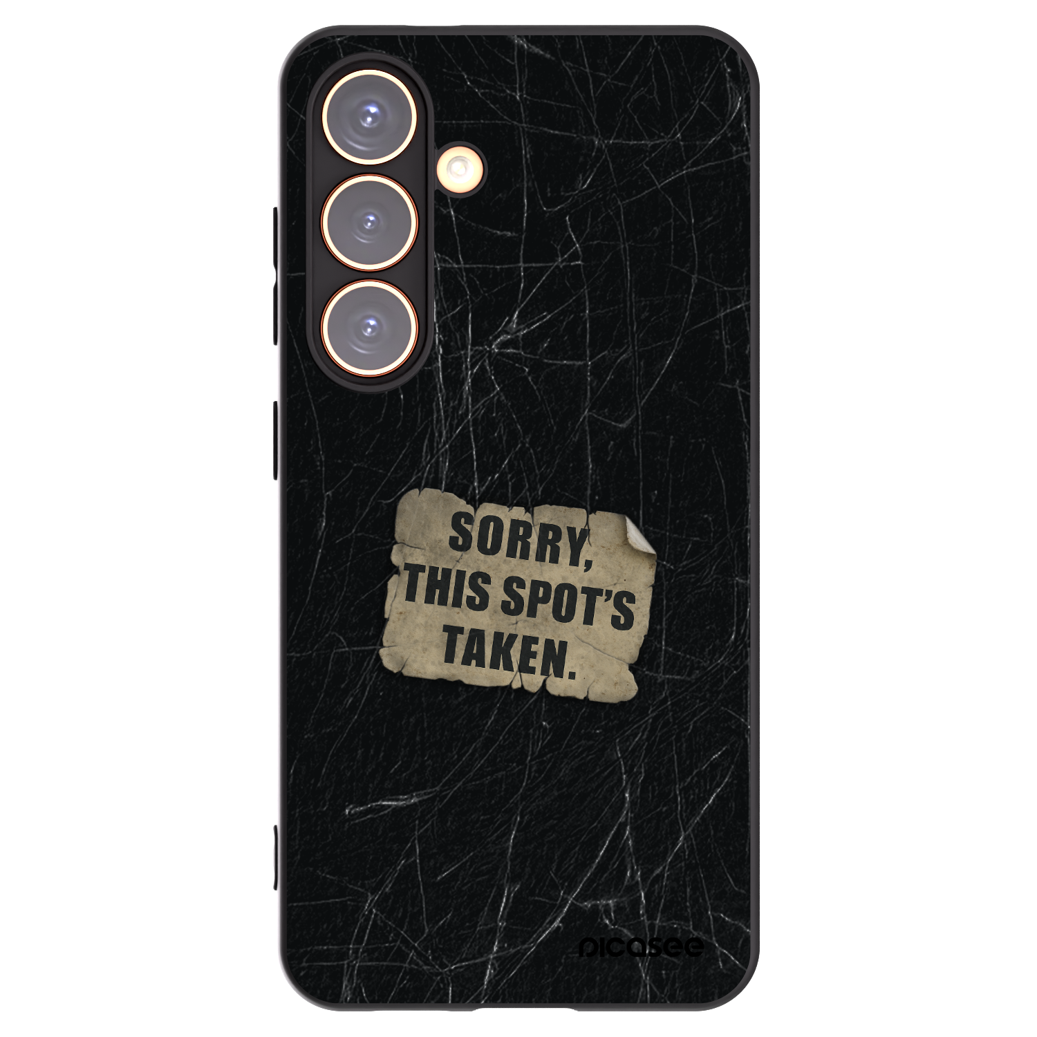 Picasee silikonový černý obal pro Samsung Galaxy S24 S921B 5G - SORRY