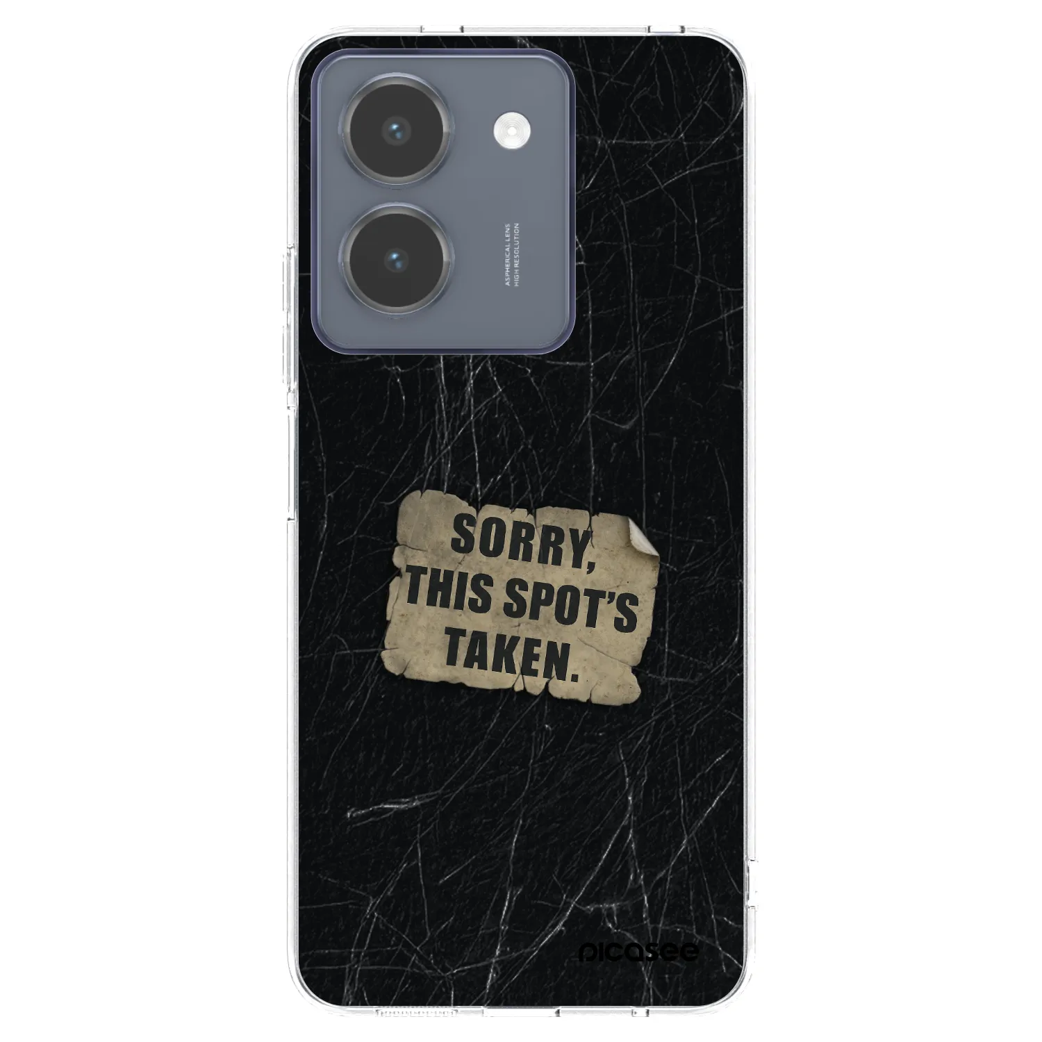 Picasee silikonový průhledný obal pro Vivo Y36 4G - SORRY