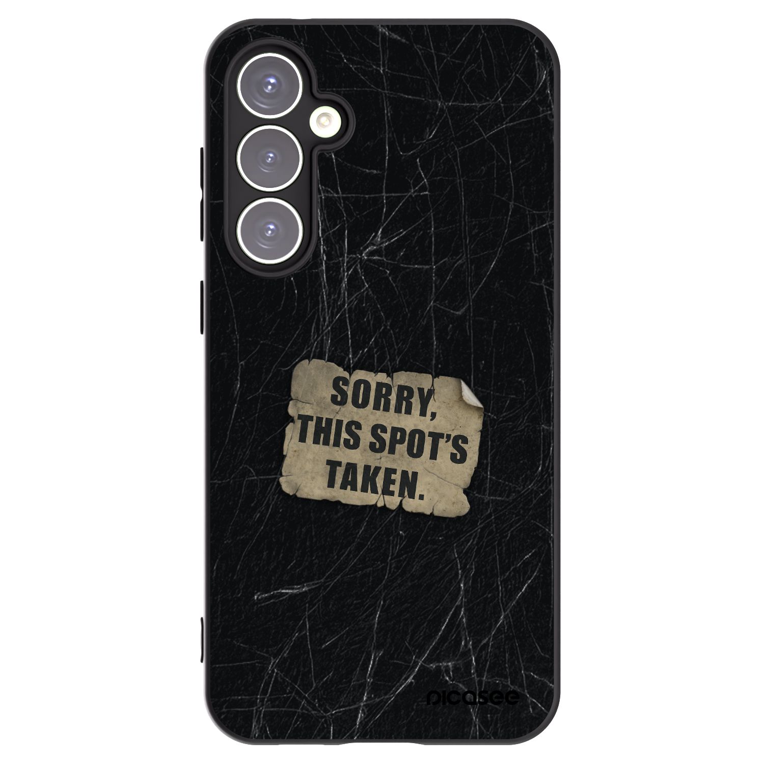 Picasee silikonový černý obal pro Samsung Galaxy S23 FE S711B - SORRY