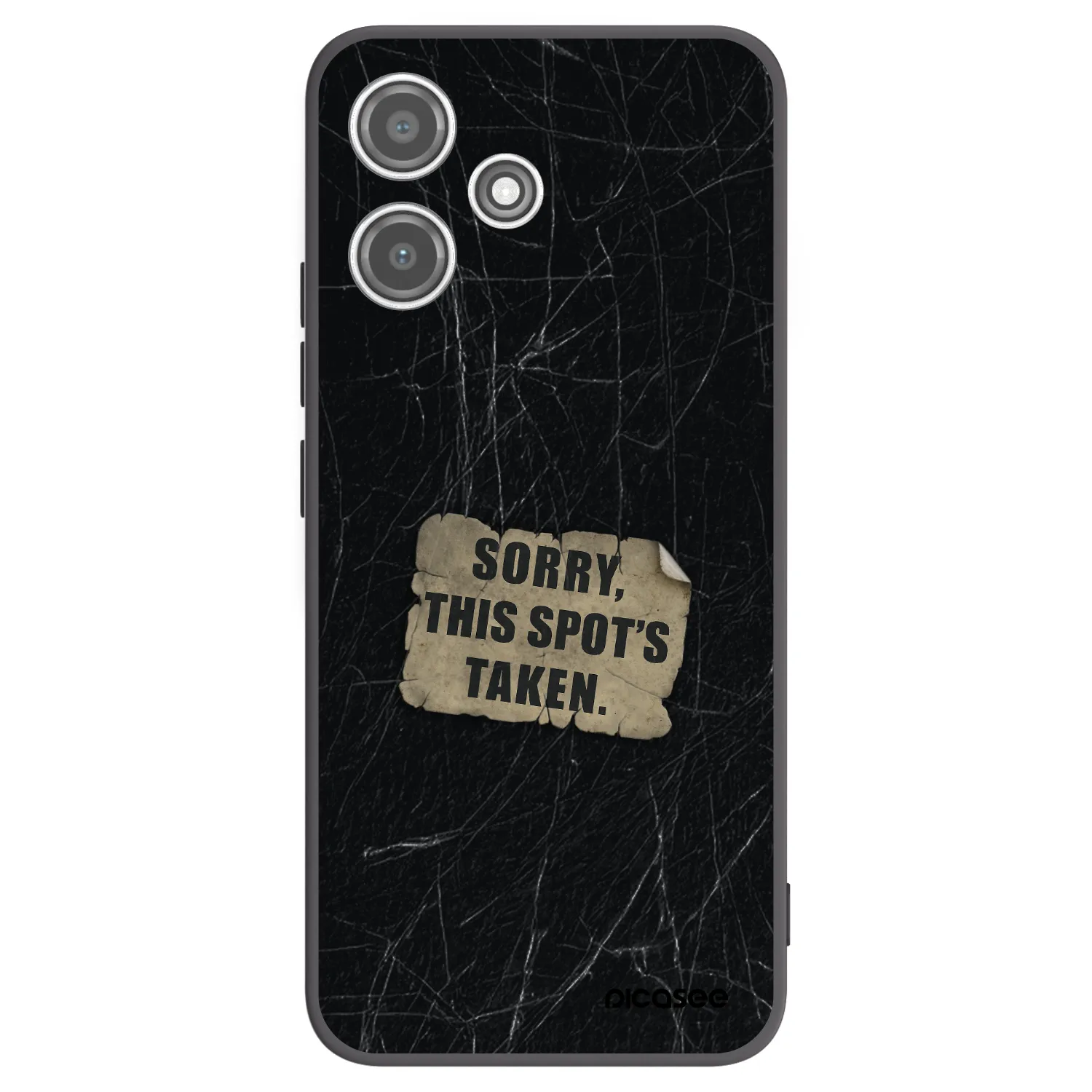 Picasee silikonový černý obal pro Xiaomi Redmi 12 5G - SORRY