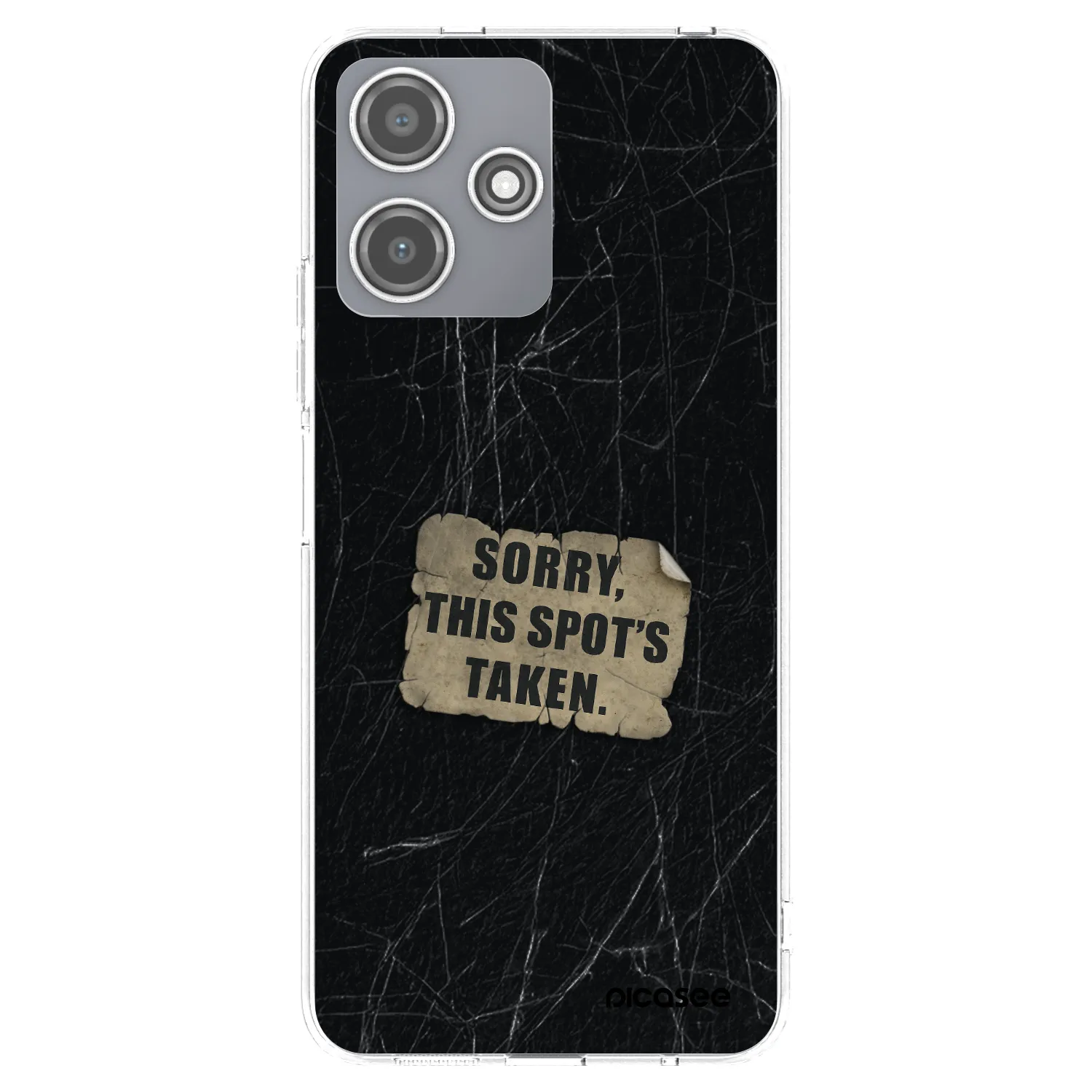 Picasee silikonový průhledný obal pro Xiaomi Redmi 12 5G - SORRY