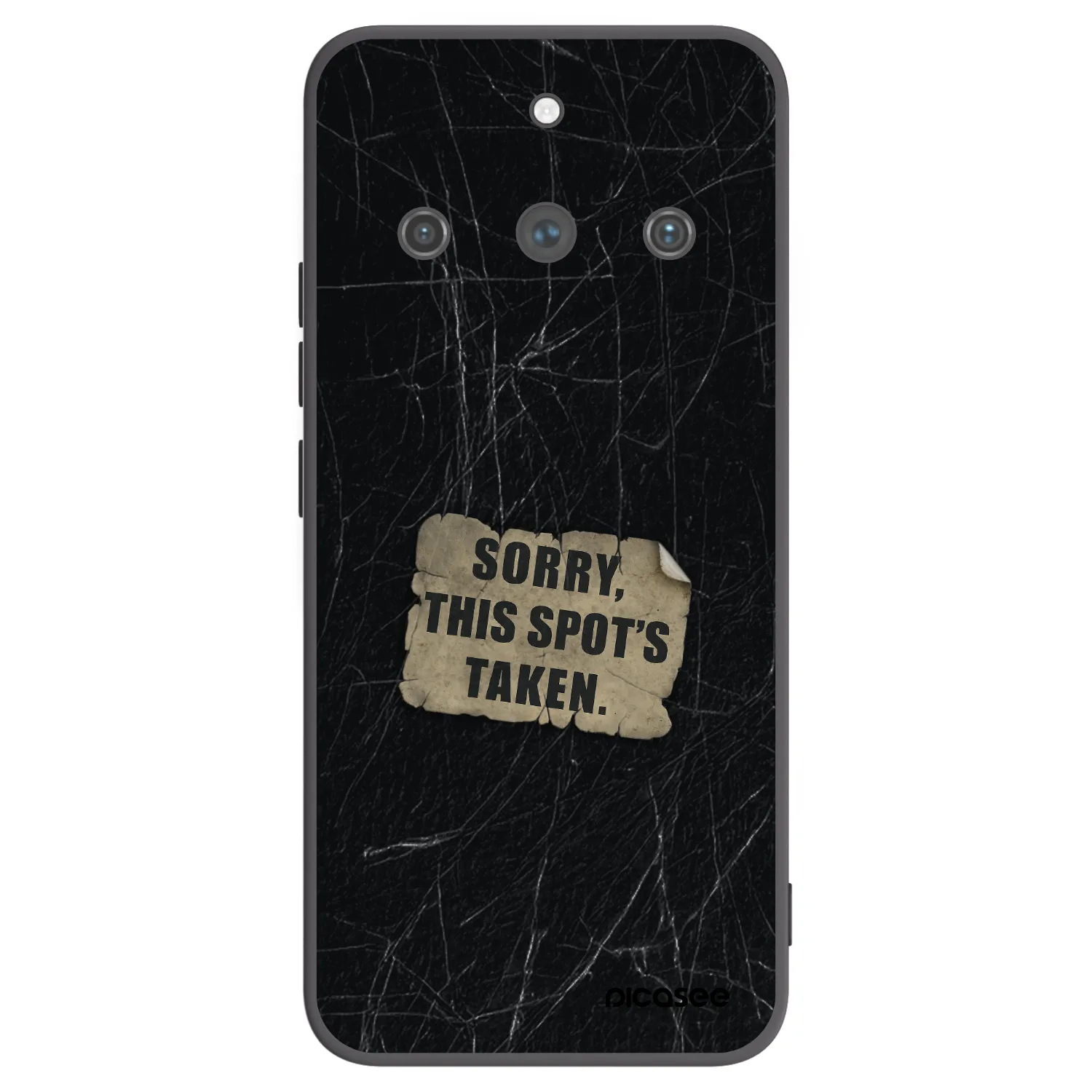 Picasee silikonový černý obal pro Realme 11 Pro+ - SORRY