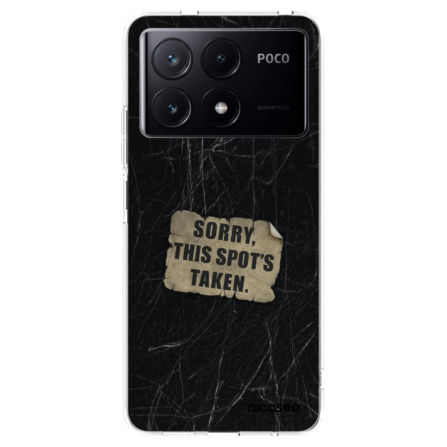 Picasee silikonový průhledný obal pro Xiaomi Poco X6 Pro - SORRY