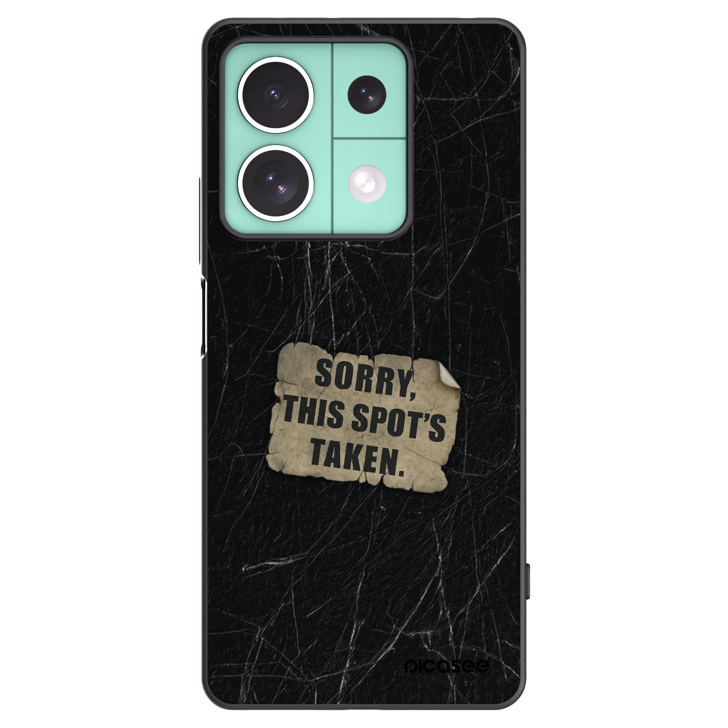 Picasee silikonový černý obal pro Xiaomi Redmi Note 13 5G - SORRY