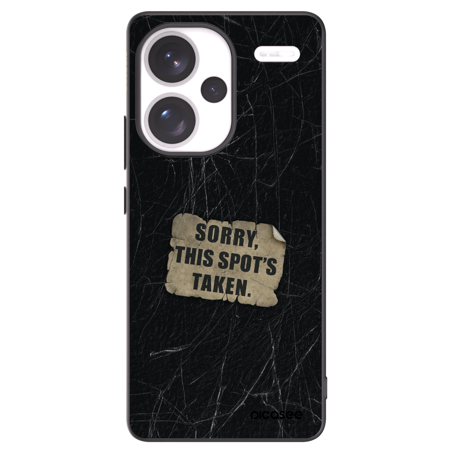 Picasee silikonový černý obal pro Xiaomi Redmi Note 13 Pro+ 5G - SORRY