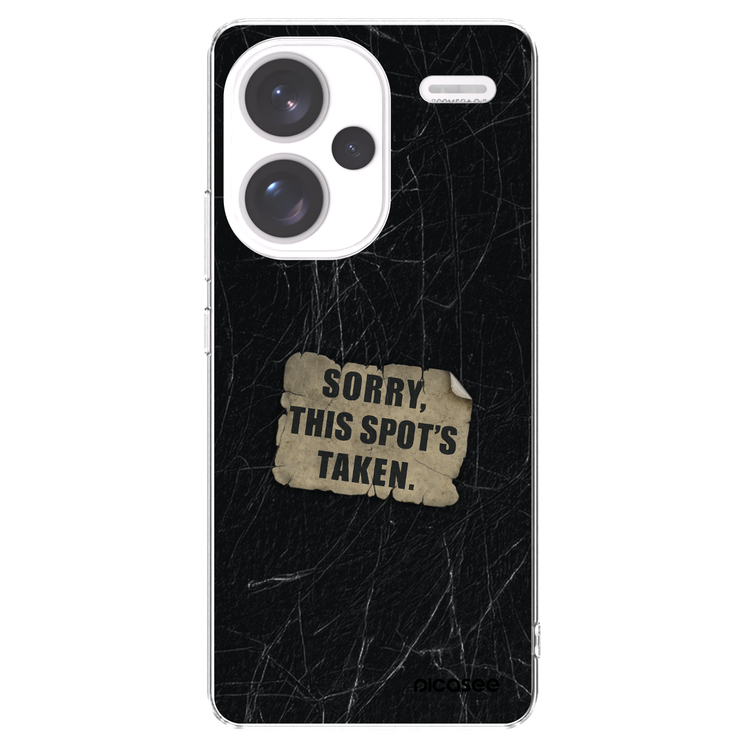 Picasee silikonový průhledný obal pro Xiaomi Redmi Note 13 Pro+ 5G - SORRY