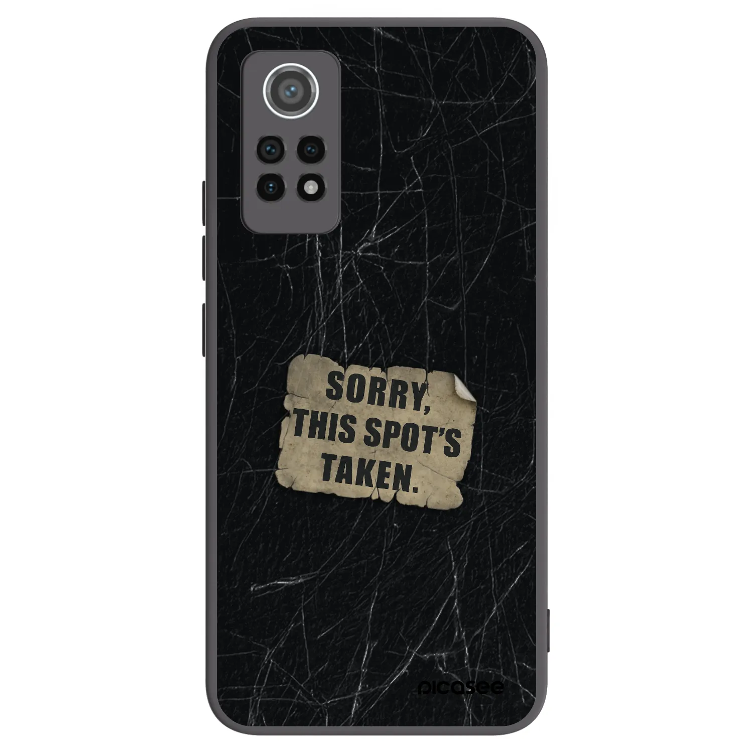 Picasee silikonový černý obal pro Xiaomi Redmi Note 12 Pro 4G - SORRY