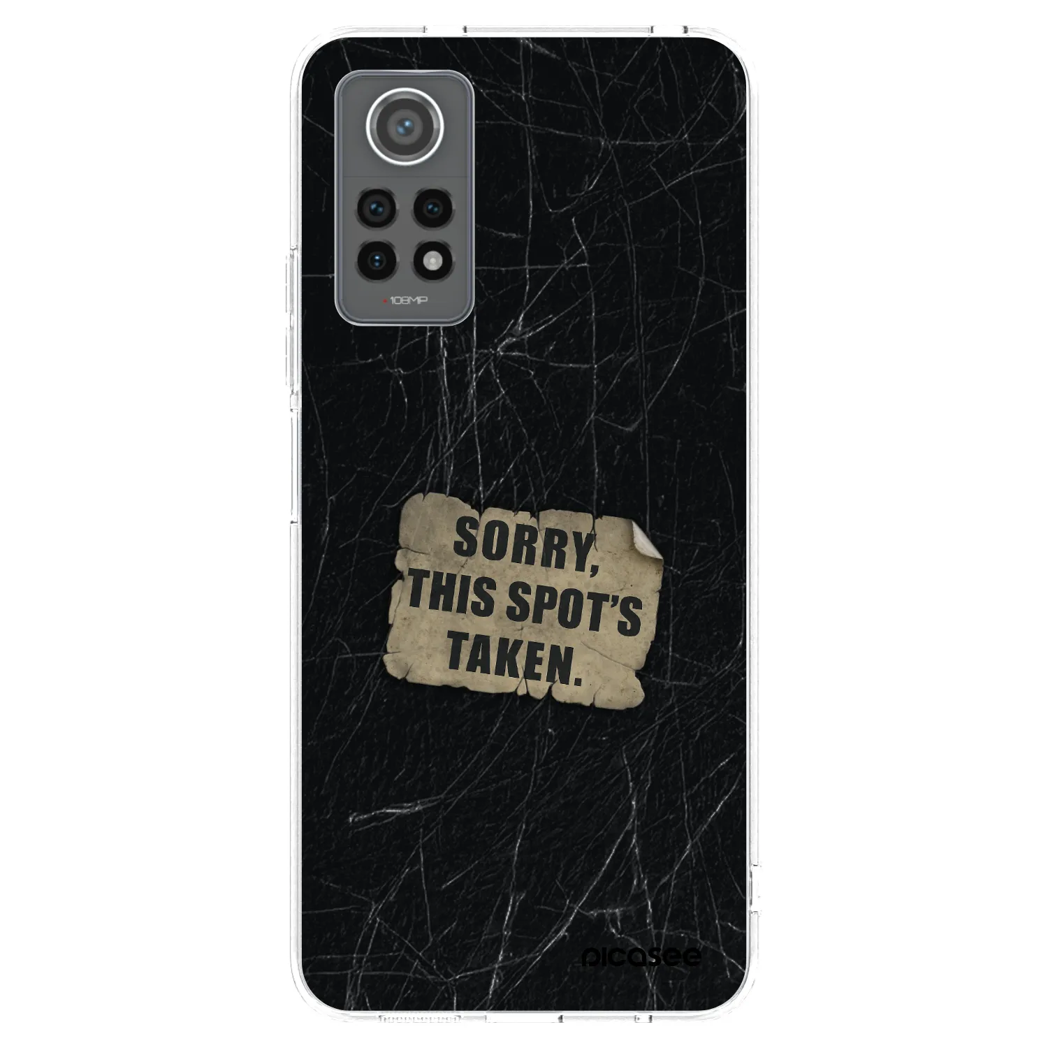 Picasee silikonový průhledný obal pro Xiaomi Redmi Note 12 Pro 4G - SORRY