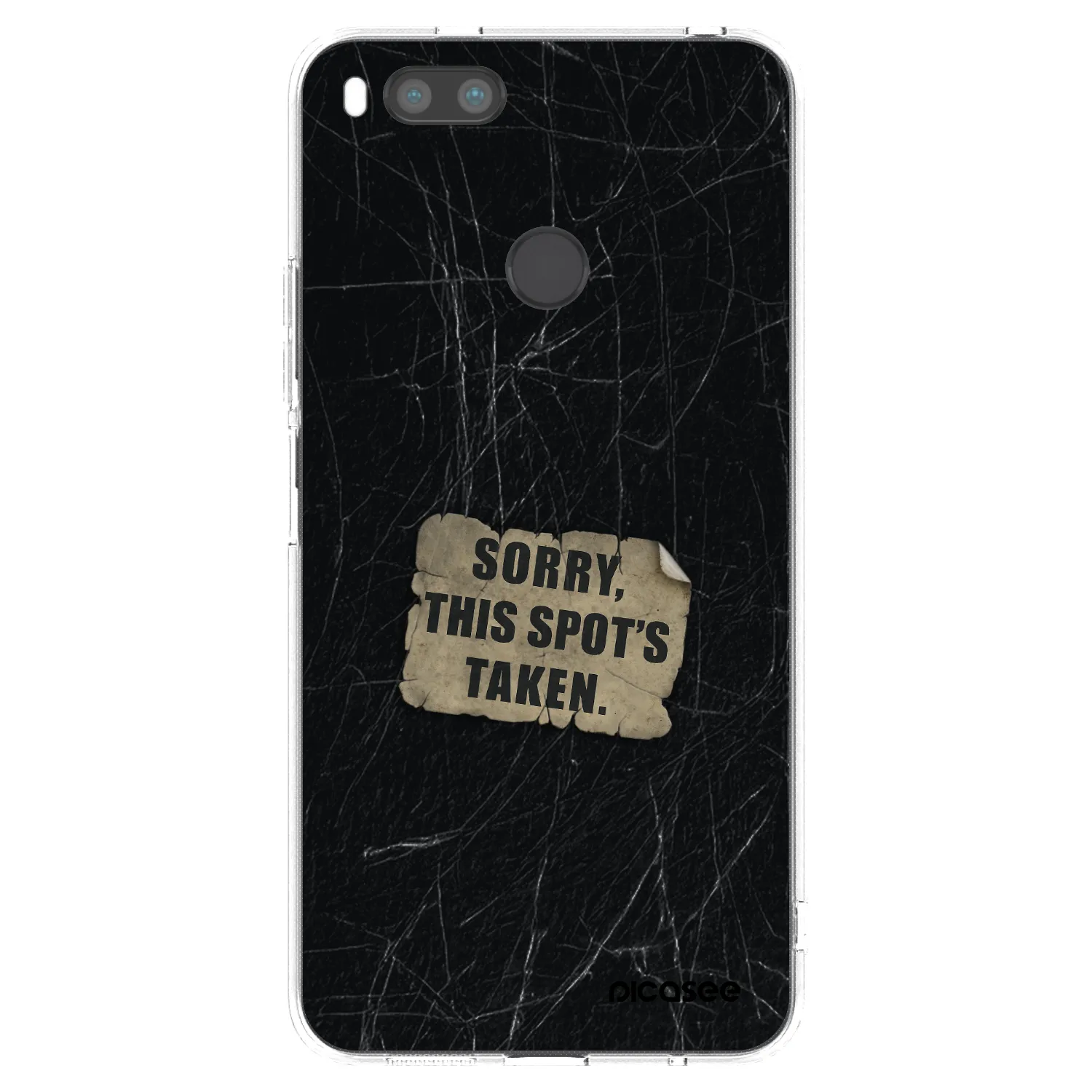 Picasee silikonový průhledný obal pro Xiaomi Mi A1 Global - SORRY