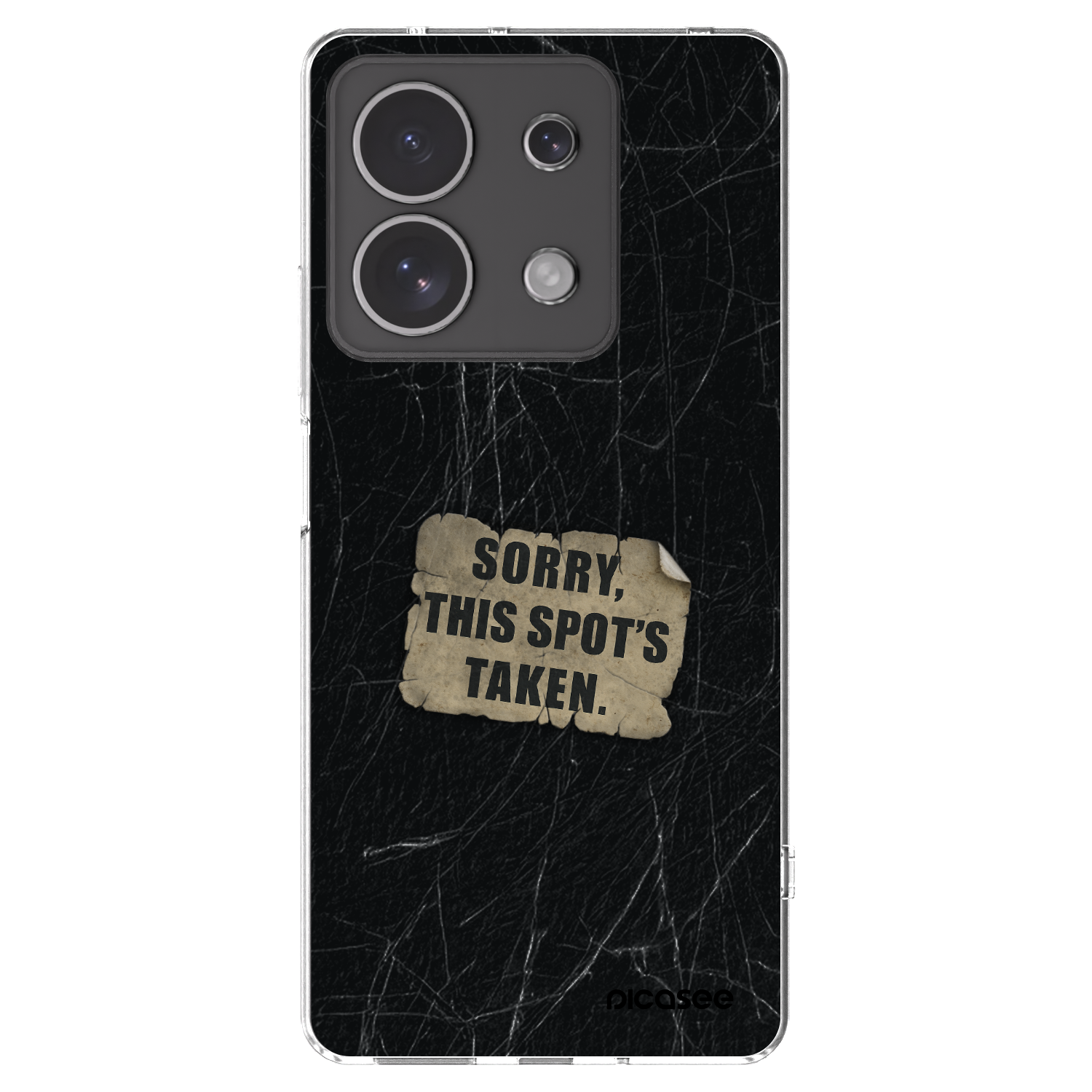 Picasee silikonový průhledný obal pro Xiaomi Redmi Note 13 4G - SORRY
